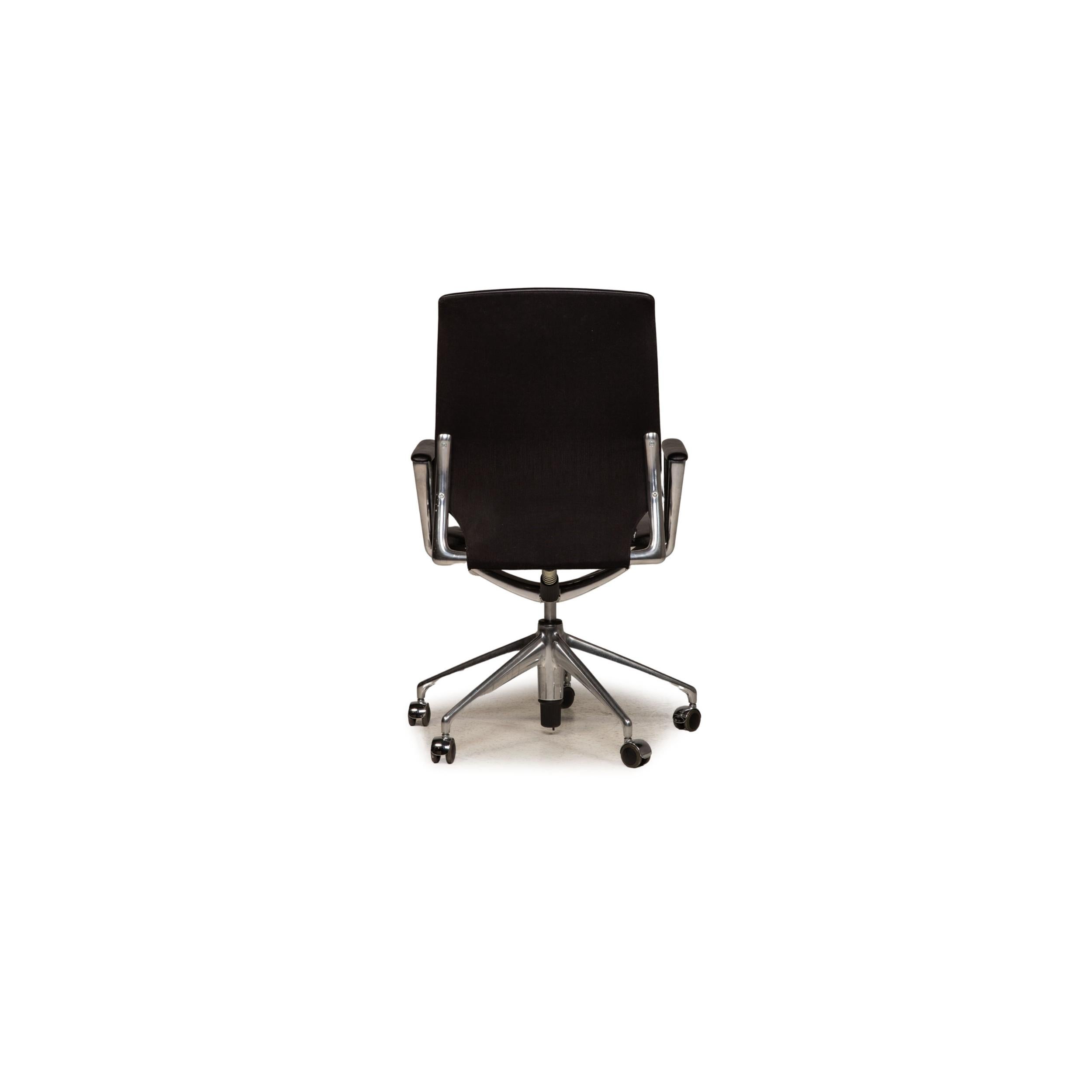 Vitra Leather Chair Black Office Chair For Sale 3