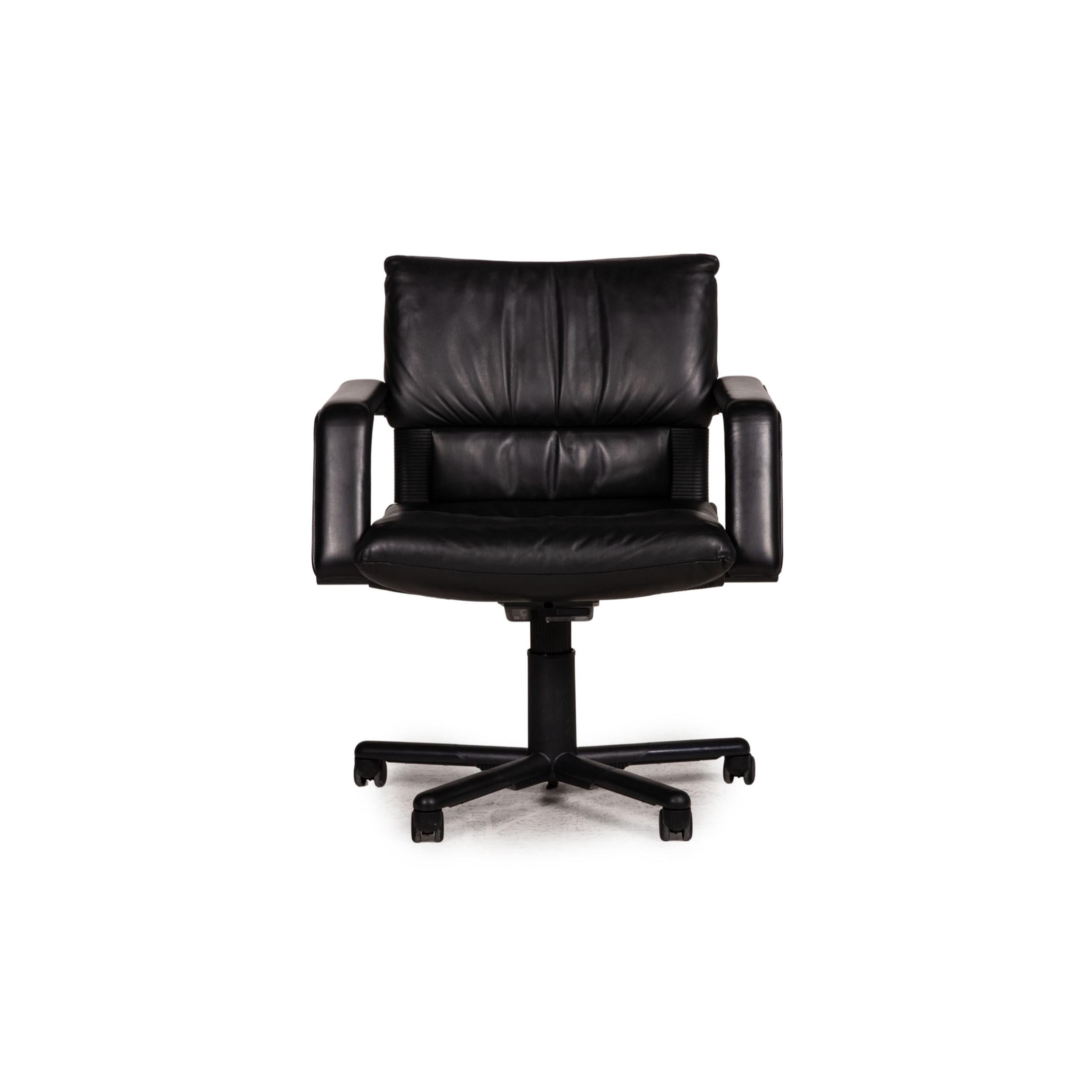 Vitra Leather Chair Black Office Chair For Sale 3