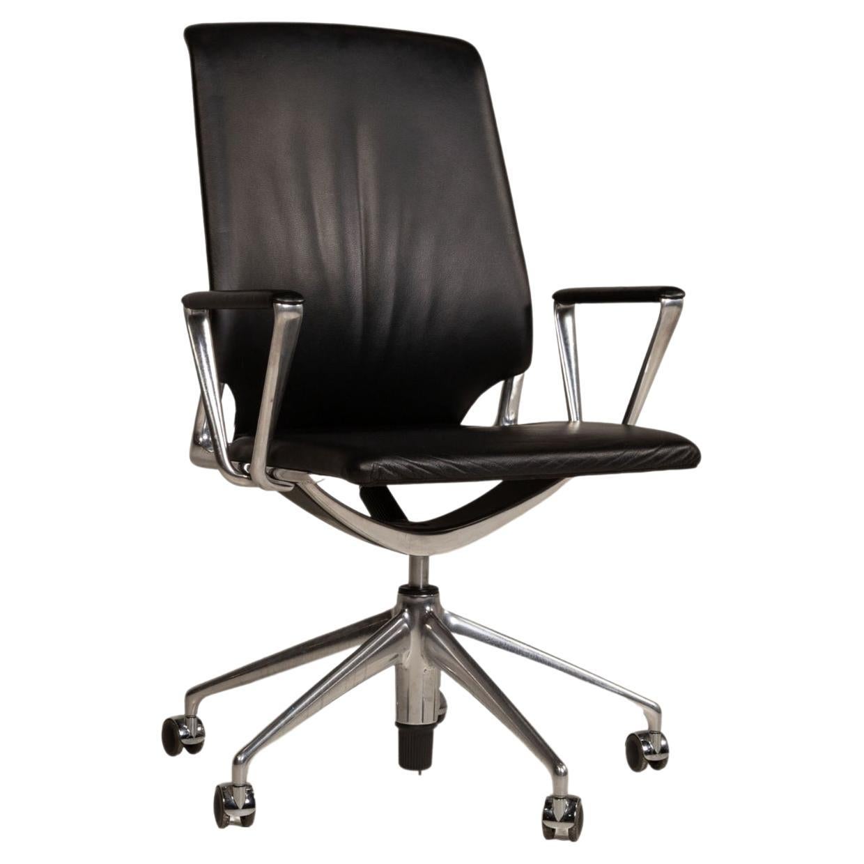 Vitra Leather Chair Black Office Chair For Sale