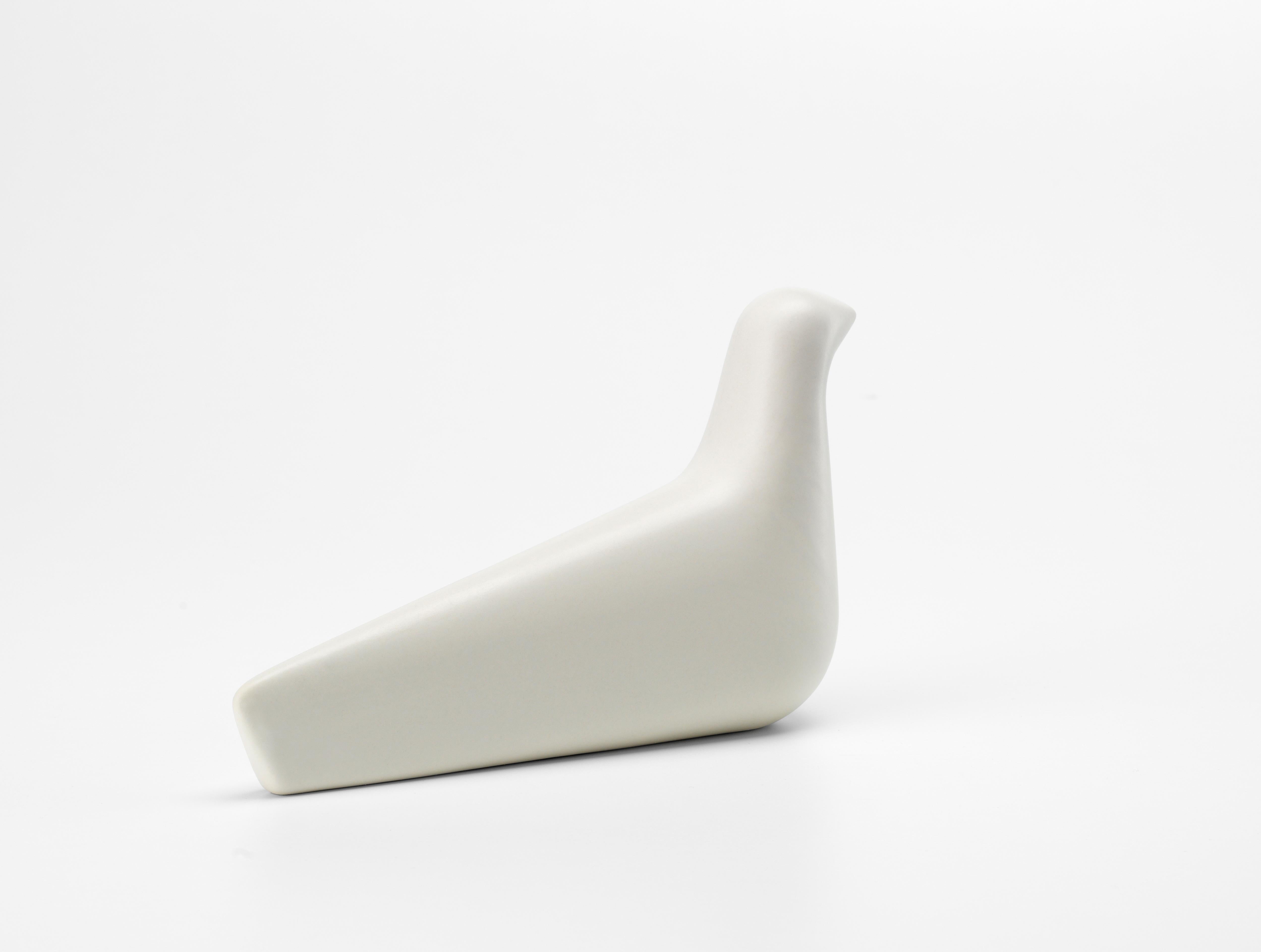 Modern Vitra L'Oiseau Ceramic in Ivory Matt by Ronan & Erwan Bouroullec For Sale