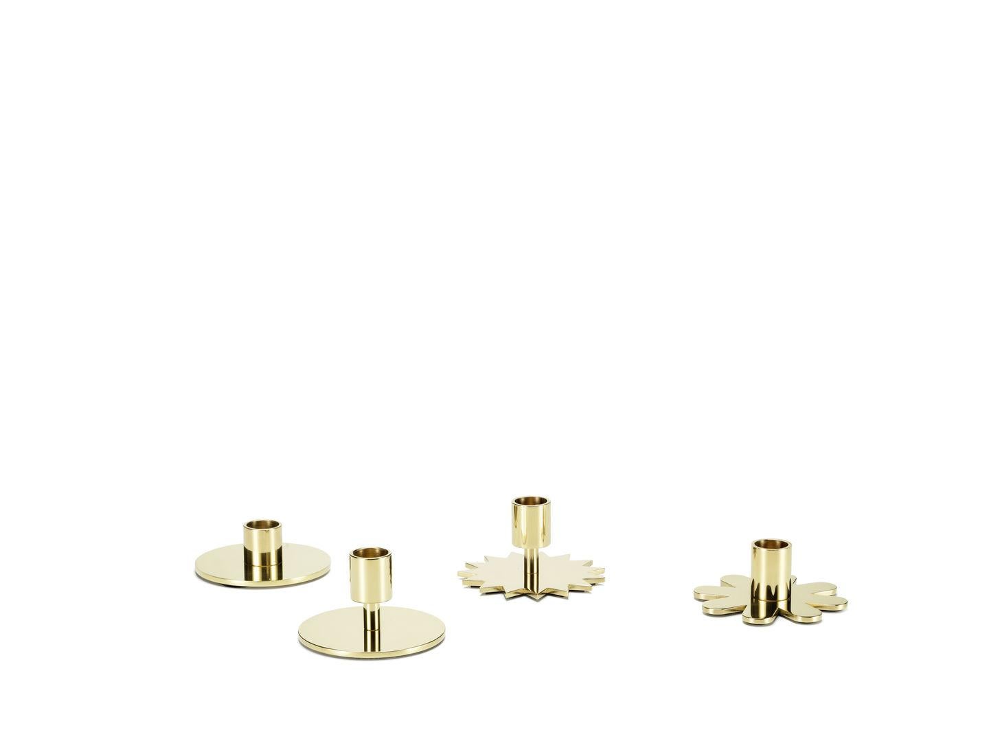 Modern Vitra Circle Candleholder in Brass by Alexander Girard For Sale