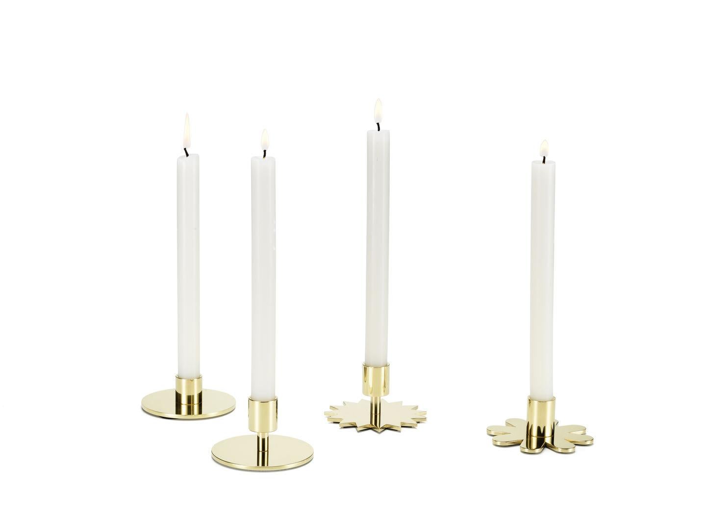 Swiss Vitra Circle Candleholder in Brass by Alexander Girard For Sale