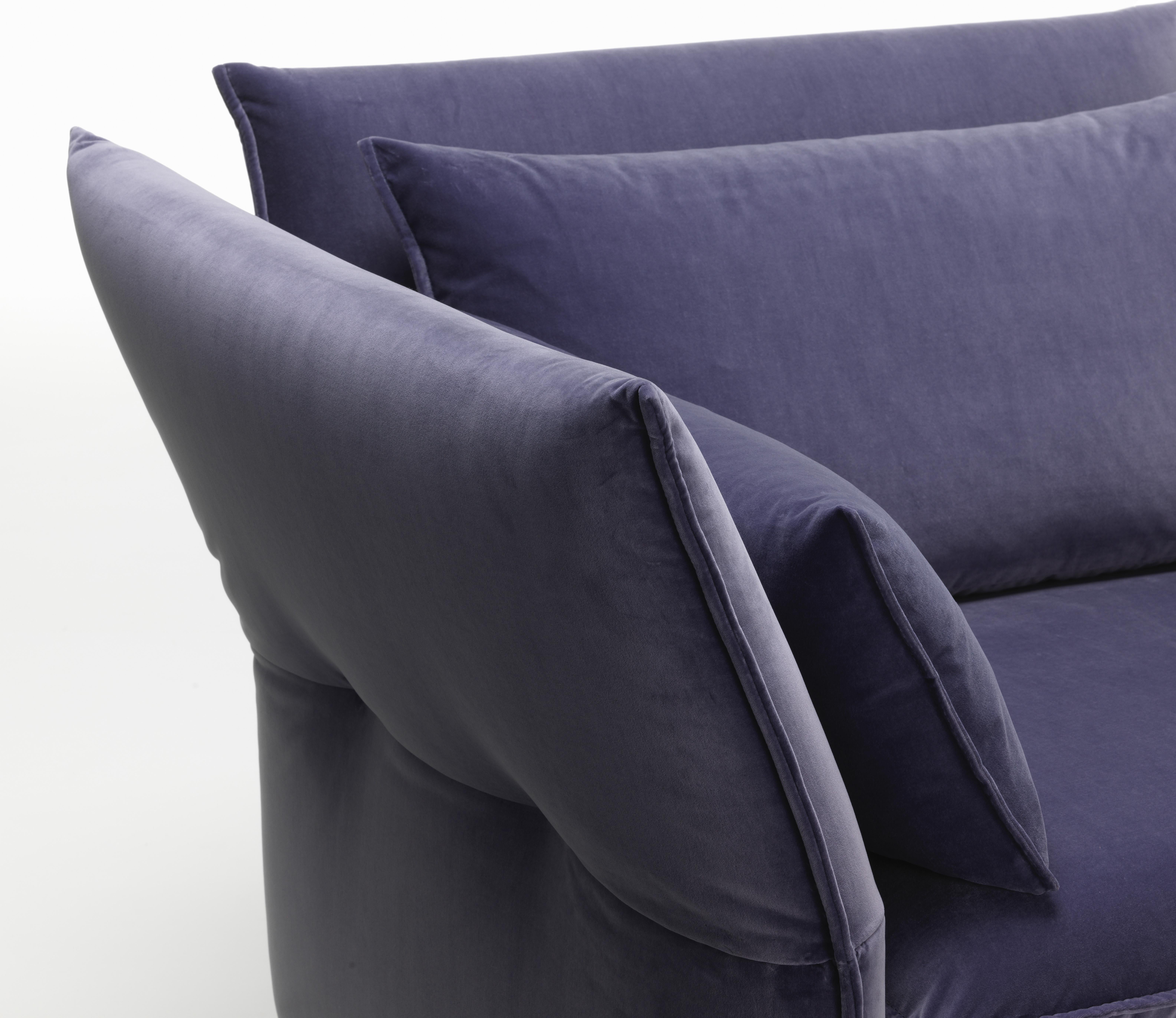 Vitra Mariposa 2-1/2 Seat Sofa in Blue Grey Shades by Edward Barber & Jay im Angebot 3