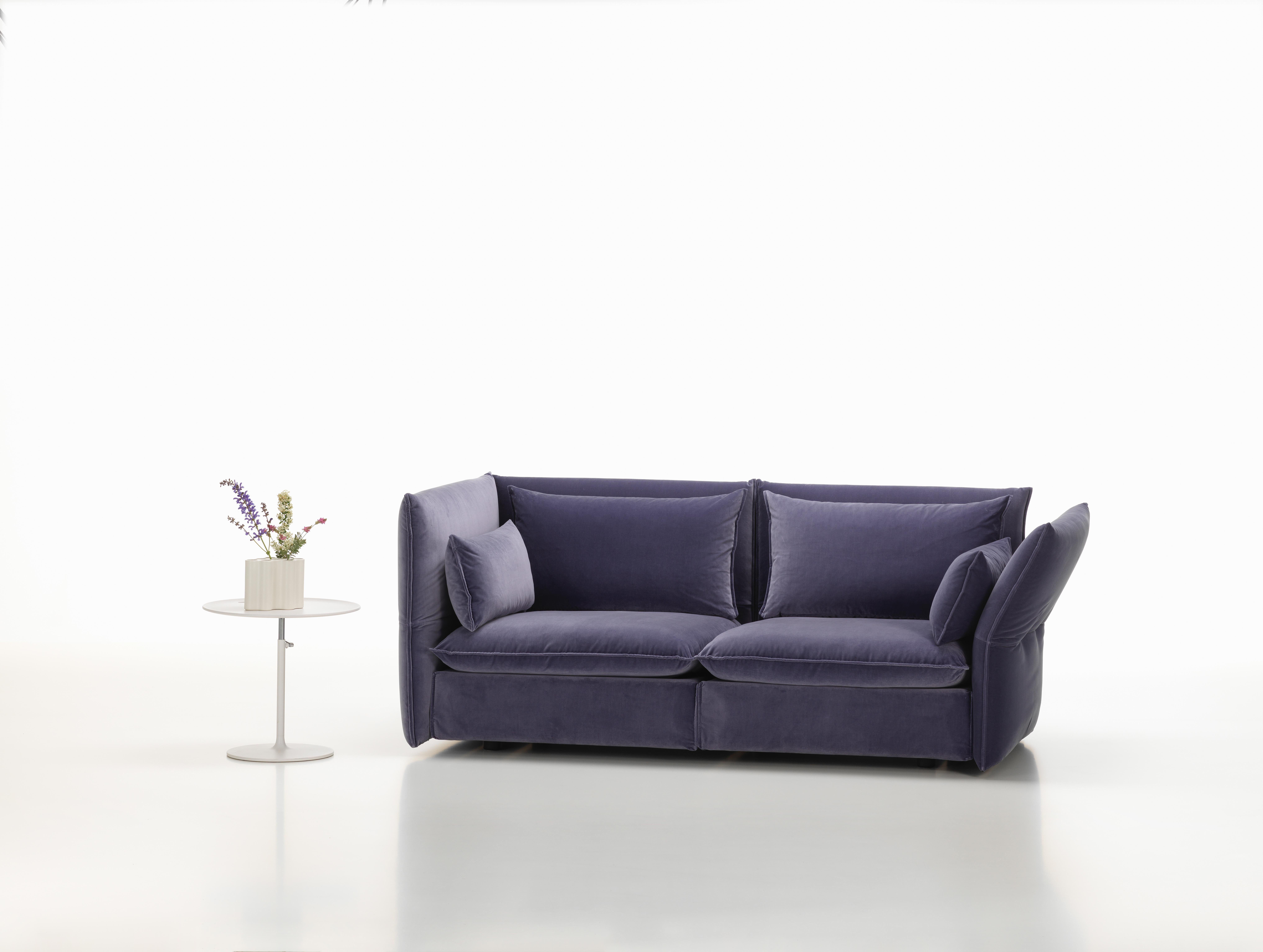 Modern Vitra Mariposa 2-1/2 Seat Sofa in Blue Grey Shades by Edward Barber & Jay For Sale