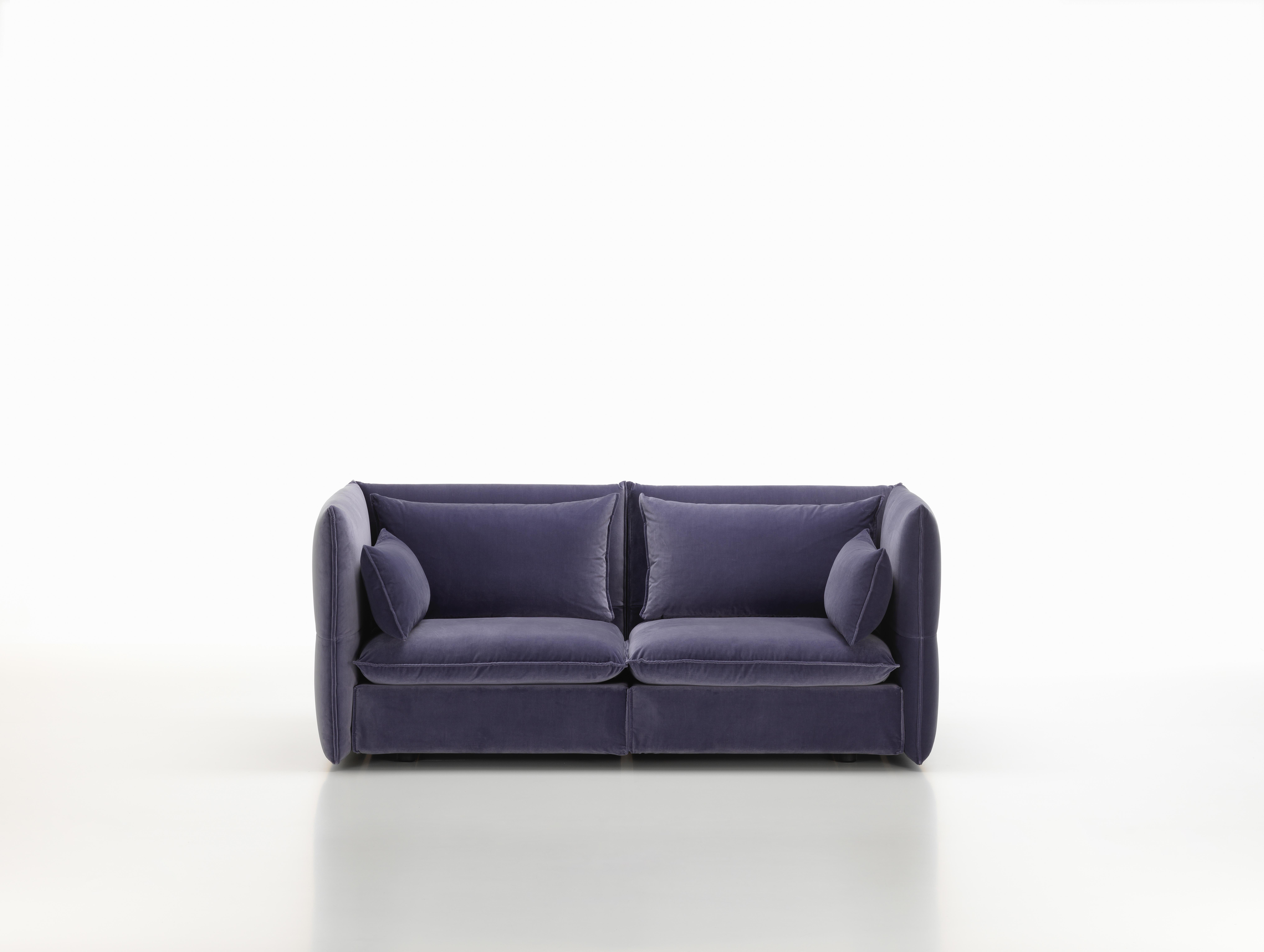 Vitra Mariposa 2-1/2 Seat Sofa in Blue Grey Shades by Edward Barber & Jay im Angebot 1