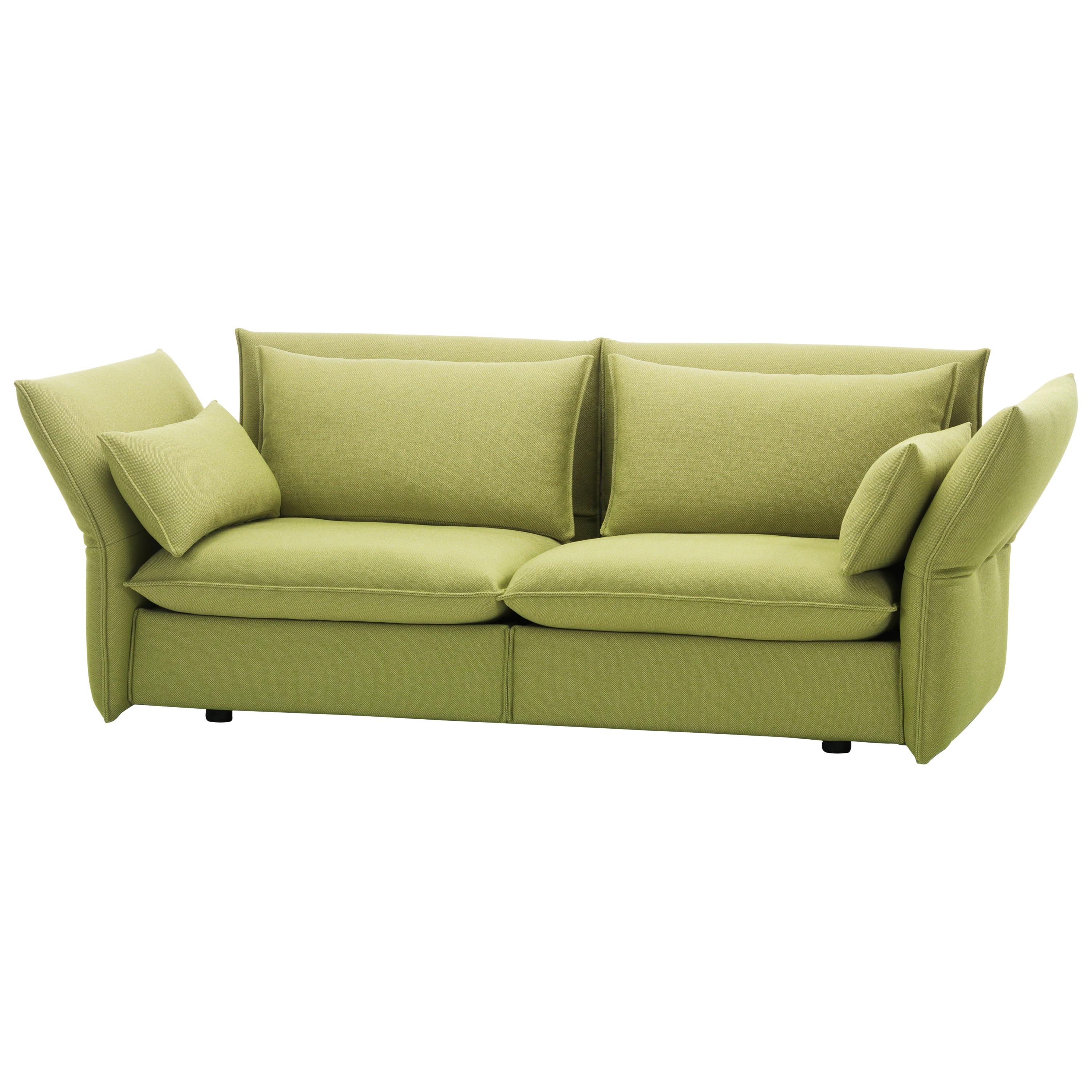 Vitra Mariposa 2 1/2-Seat Sofa in Sand Avocado by Edward Barber & Jay Osgerby For Sale