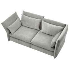 Vitra Mariposa 2 1/2-Seat Sofa in Silver Grey by Edward Barber & Jay Osgerby