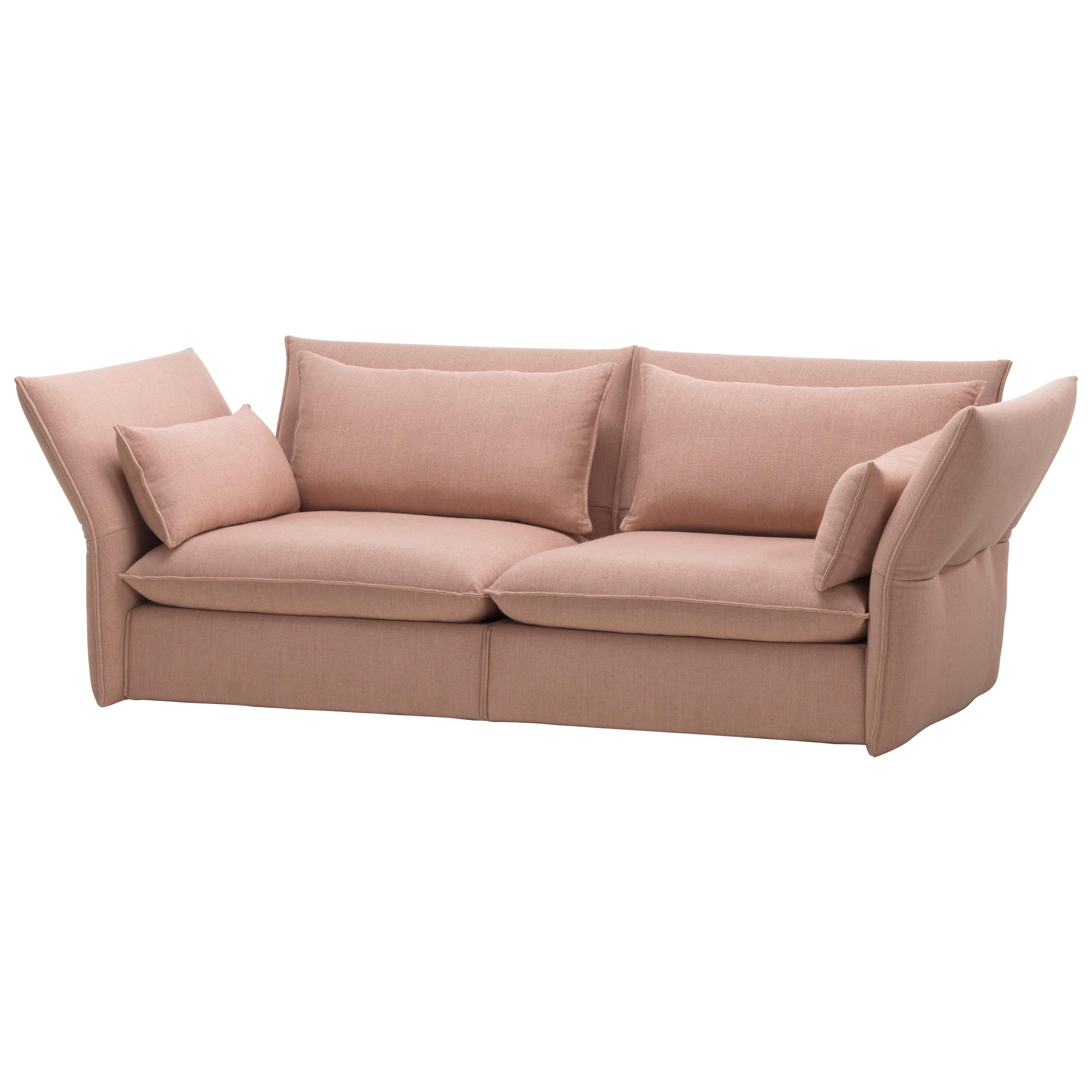 Vitra Mariposa 21/2 Seat Sofa, Pale Rose/ Beige by Edward Barber and