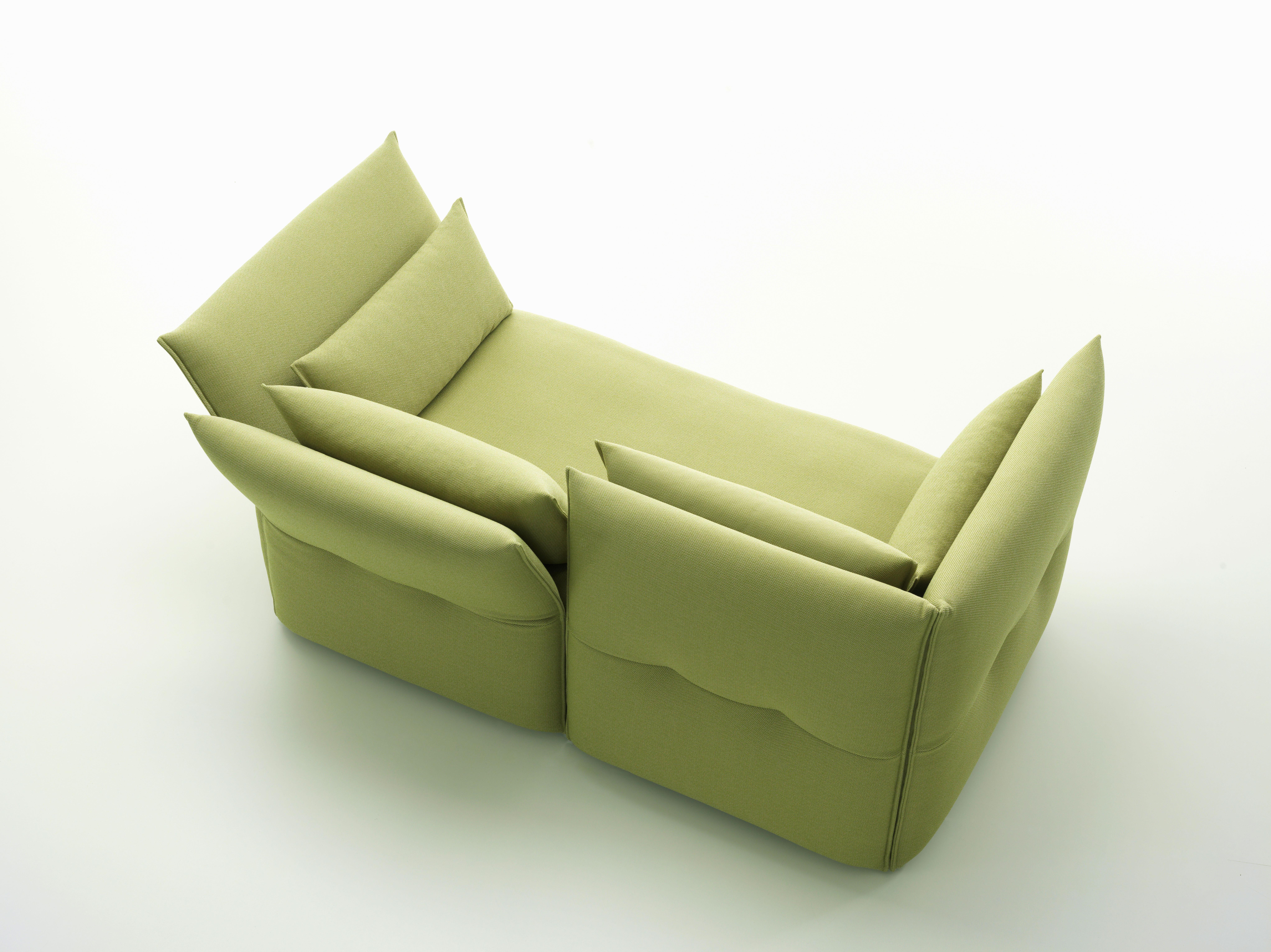 Modern Vitra Mariposa 2-Seat Sofa in Sand & Avocado Credo by Edward Barber & Jay For Sale