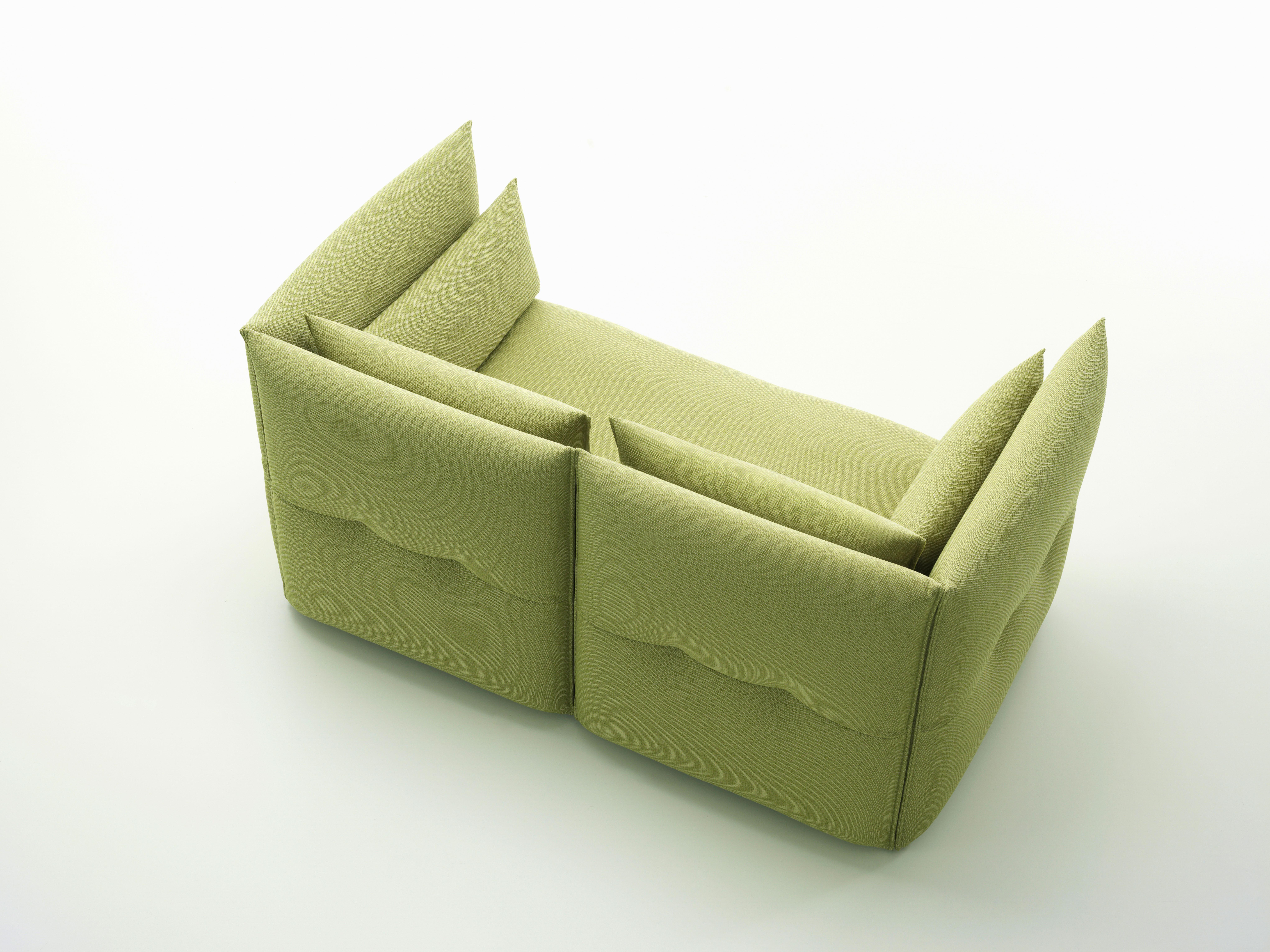 Vitra Mariposa 2-Seat Sofa in Sand & Avocado Credo by Edward Barber & Jay In New Condition For Sale In New York, NY