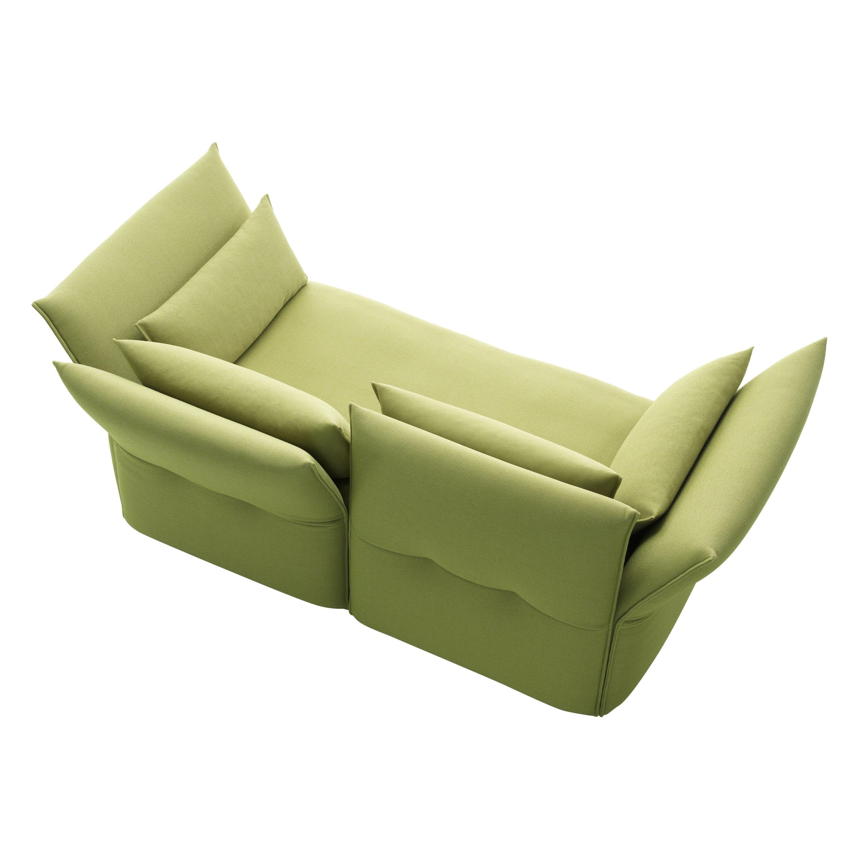 Vitra Mariposa 2-Seat Sofa in Sand & Avocado Credo by Edward Barber & Jay For Sale