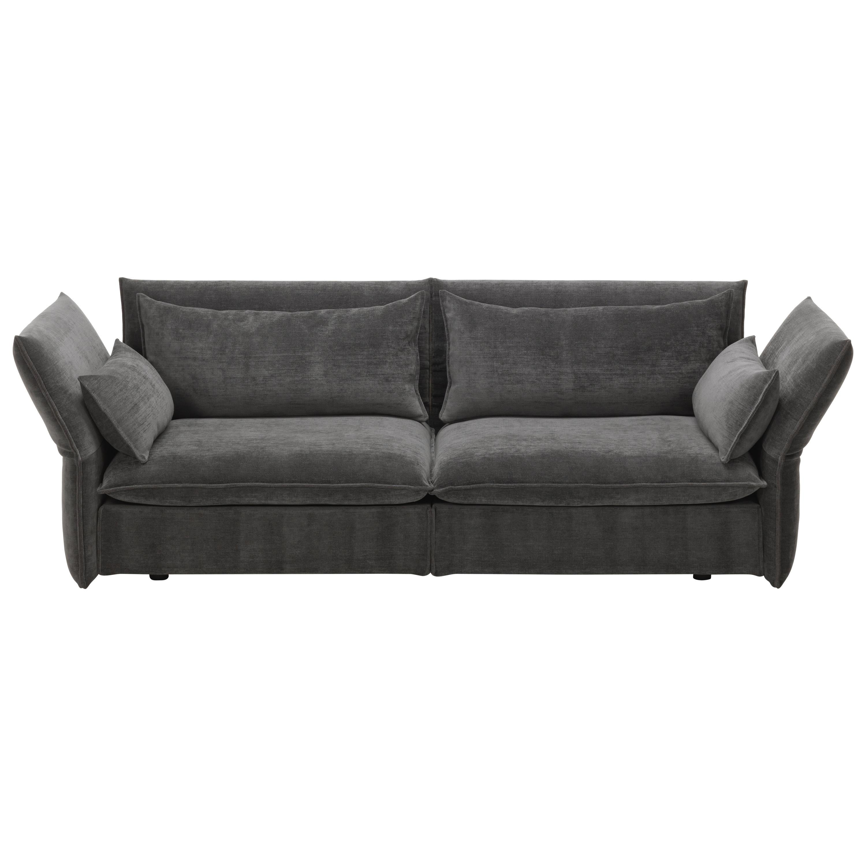 Vitra Mariposa 3-Sitz-Sofa in Dunkelgrau Iroko2 von Edward Barber & Jay Osgerby im Angebot