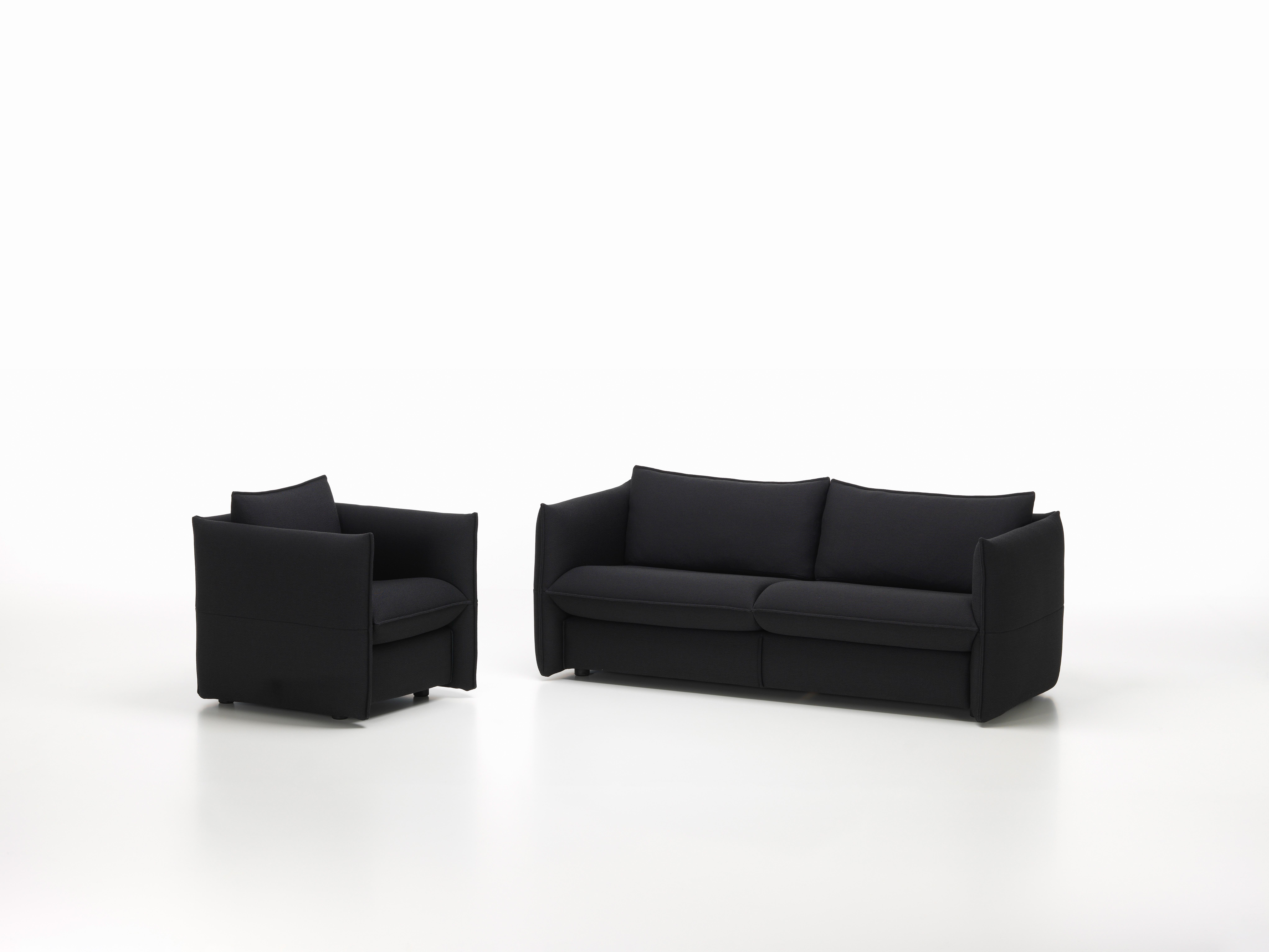 Swiss Vitra Mariposa Club Armchair in Nero Plano by Edward Barber & Jay Osgerby For Sale