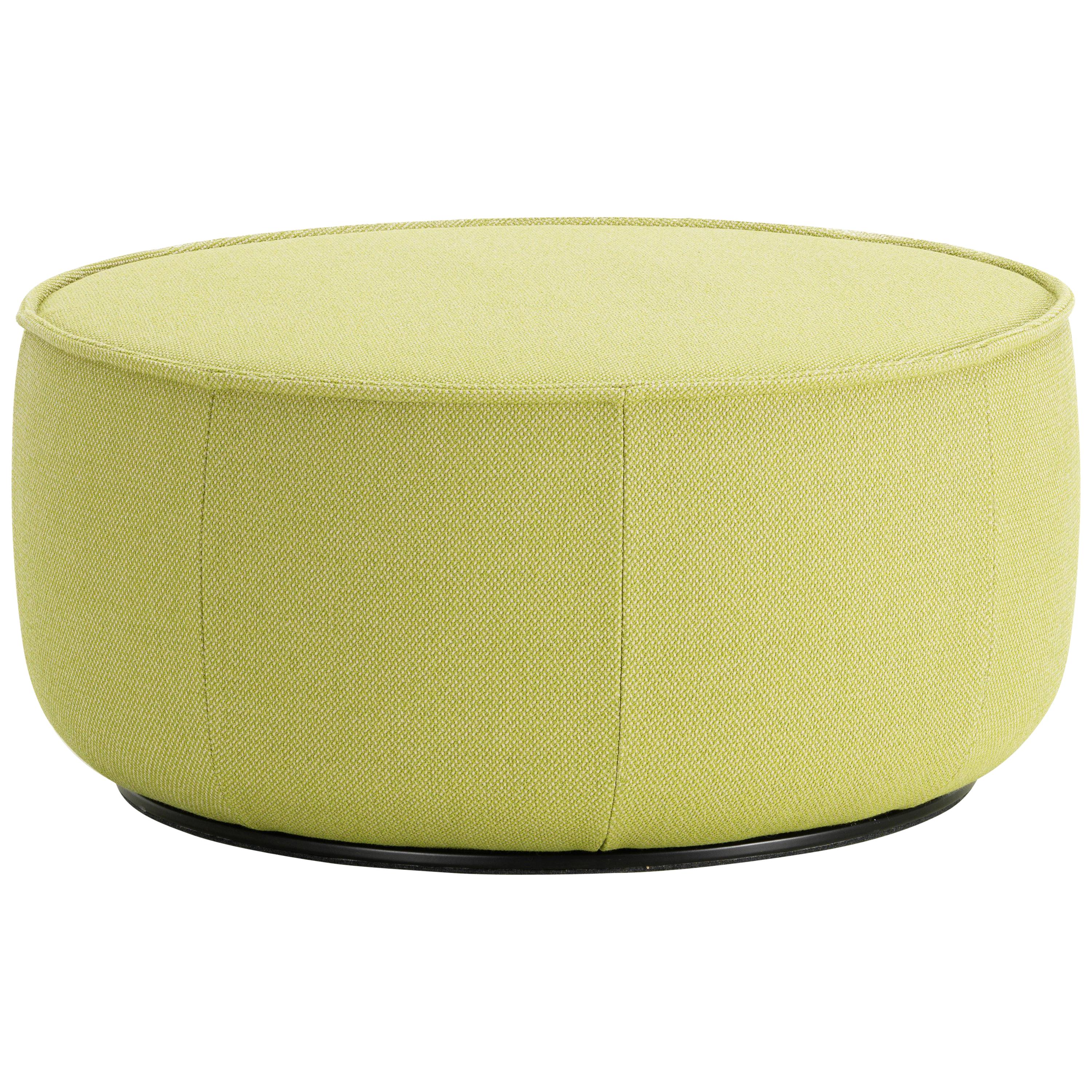 Vitra Mariposa Large Ottoman in Lemon Volo by Edward Barber & Jay Osgerby For Sale