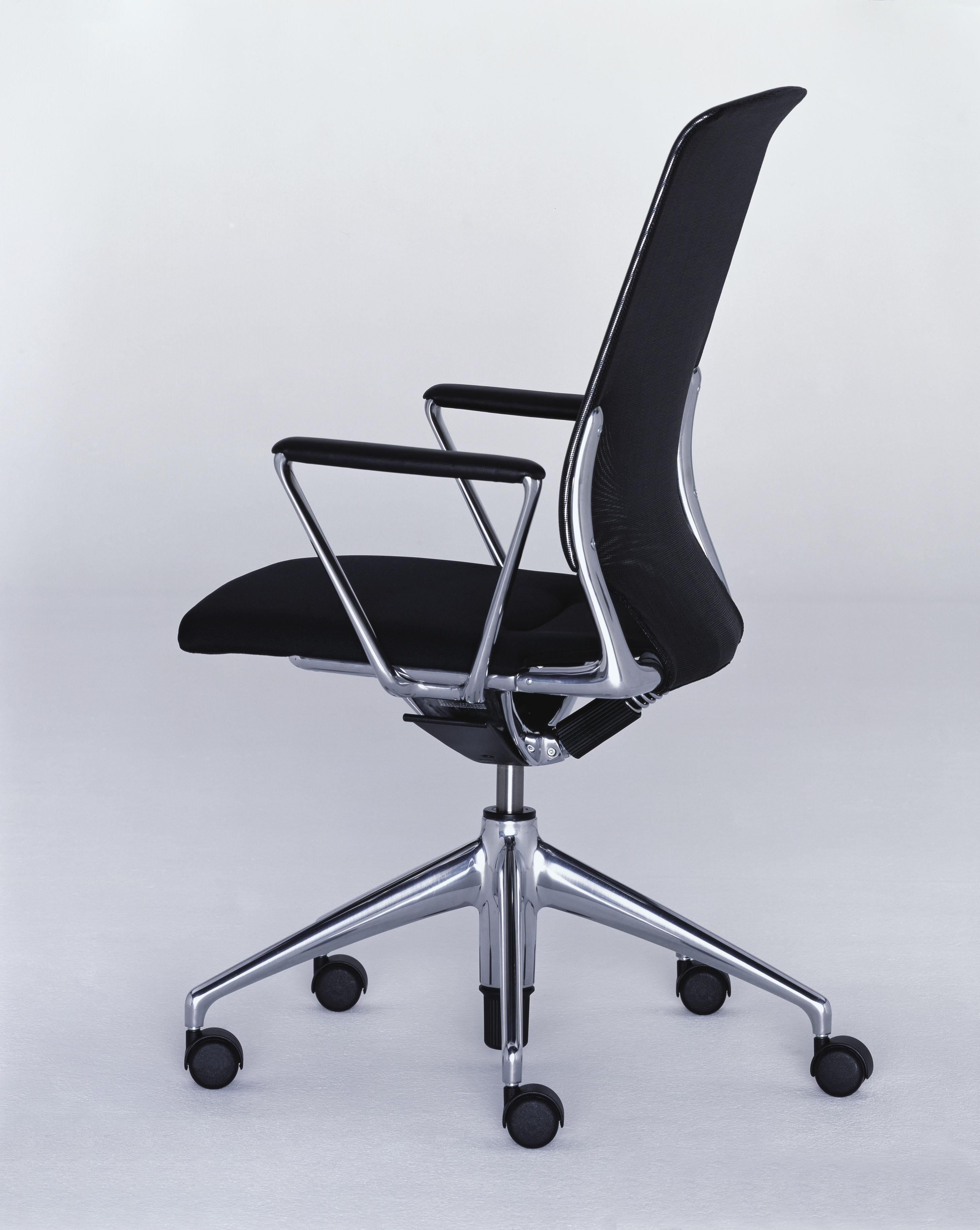 These items are currently only available in the United States.

Meda Chair embodies the successful combination of comfort, technology and elegant aesthetics. As with all his products, Alberto Meda‘s work on the Meda Chair was influenced by his