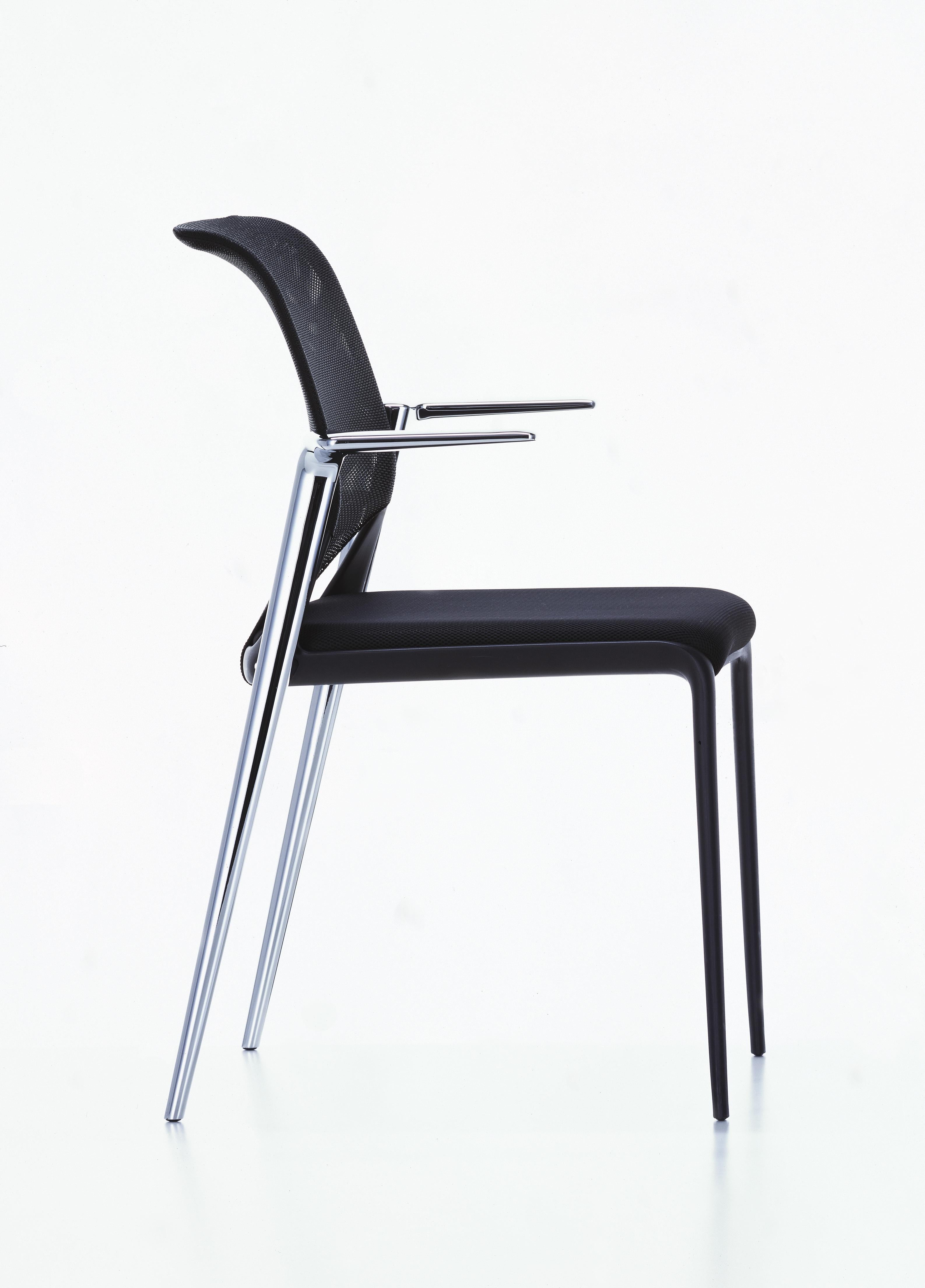 Slim Chair aus schwarzem Nova und Chrombeinen von Alberto Meda, Vitra im Zustand „Neu“ im Angebot in New York, NY