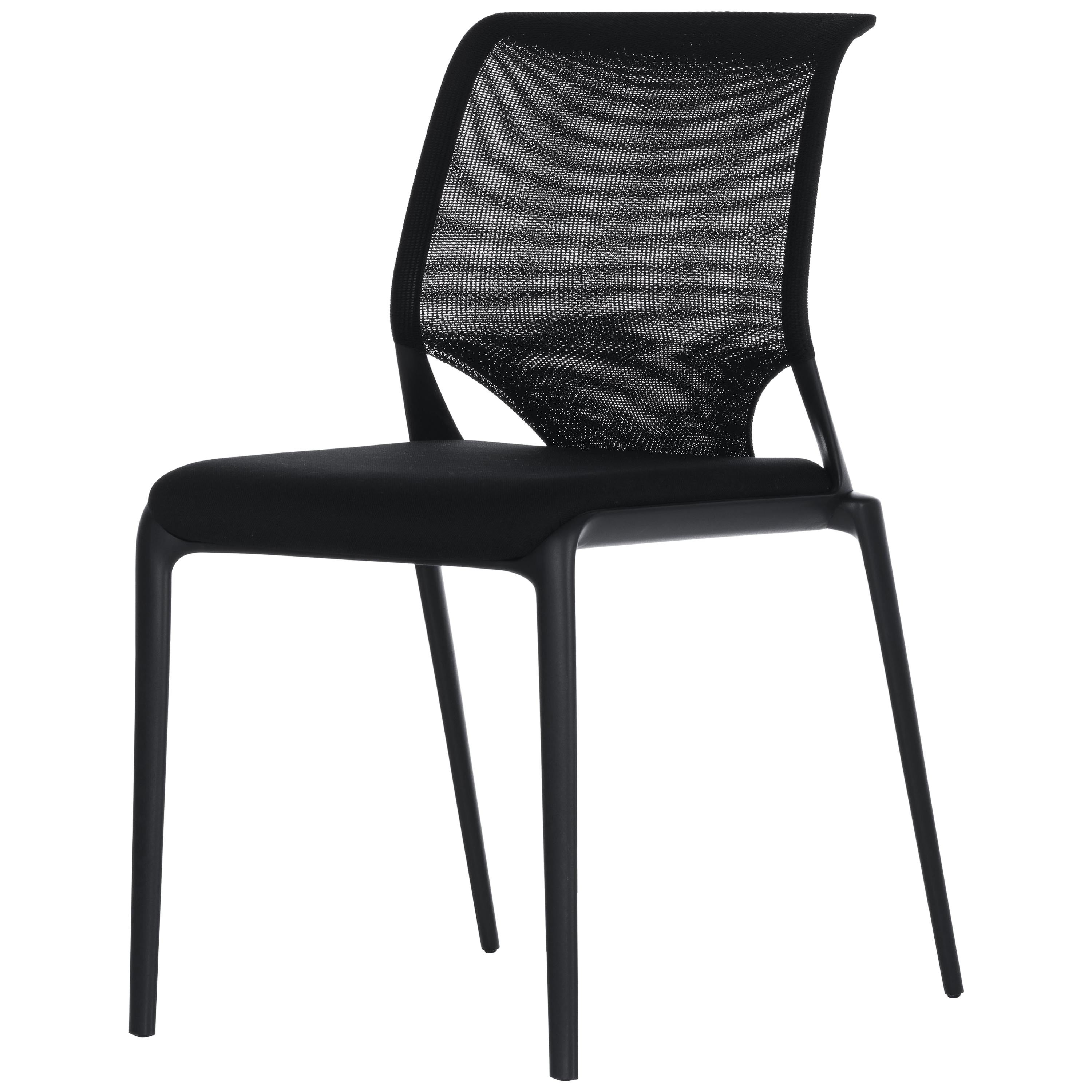 Vitra MedaSlim Chair in Nero Nova and Nero Netline by Alberto Meda im Angebot