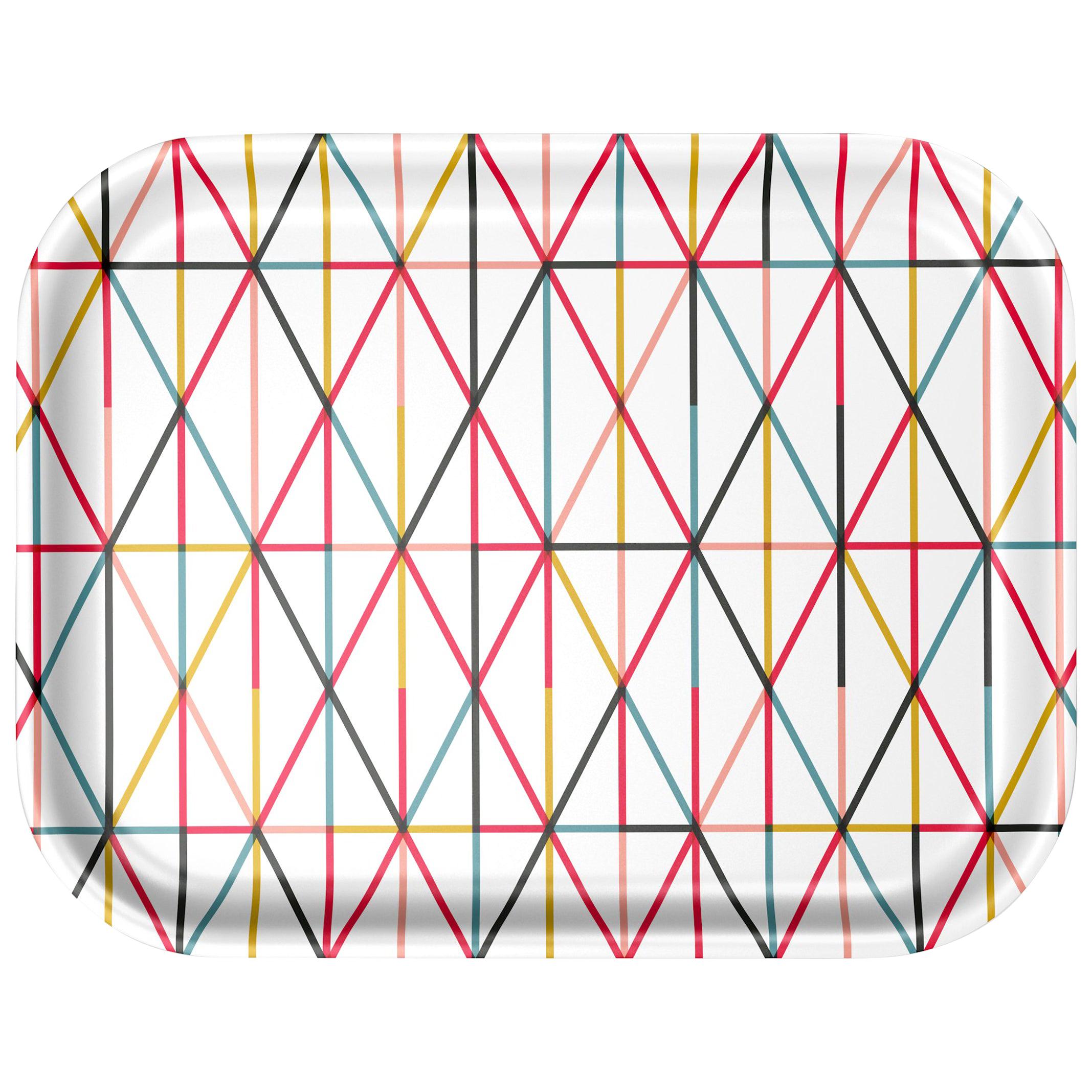 Vitra Medium Classic Tray Grid in Multicolor Grid by Alexander Girard For Sale