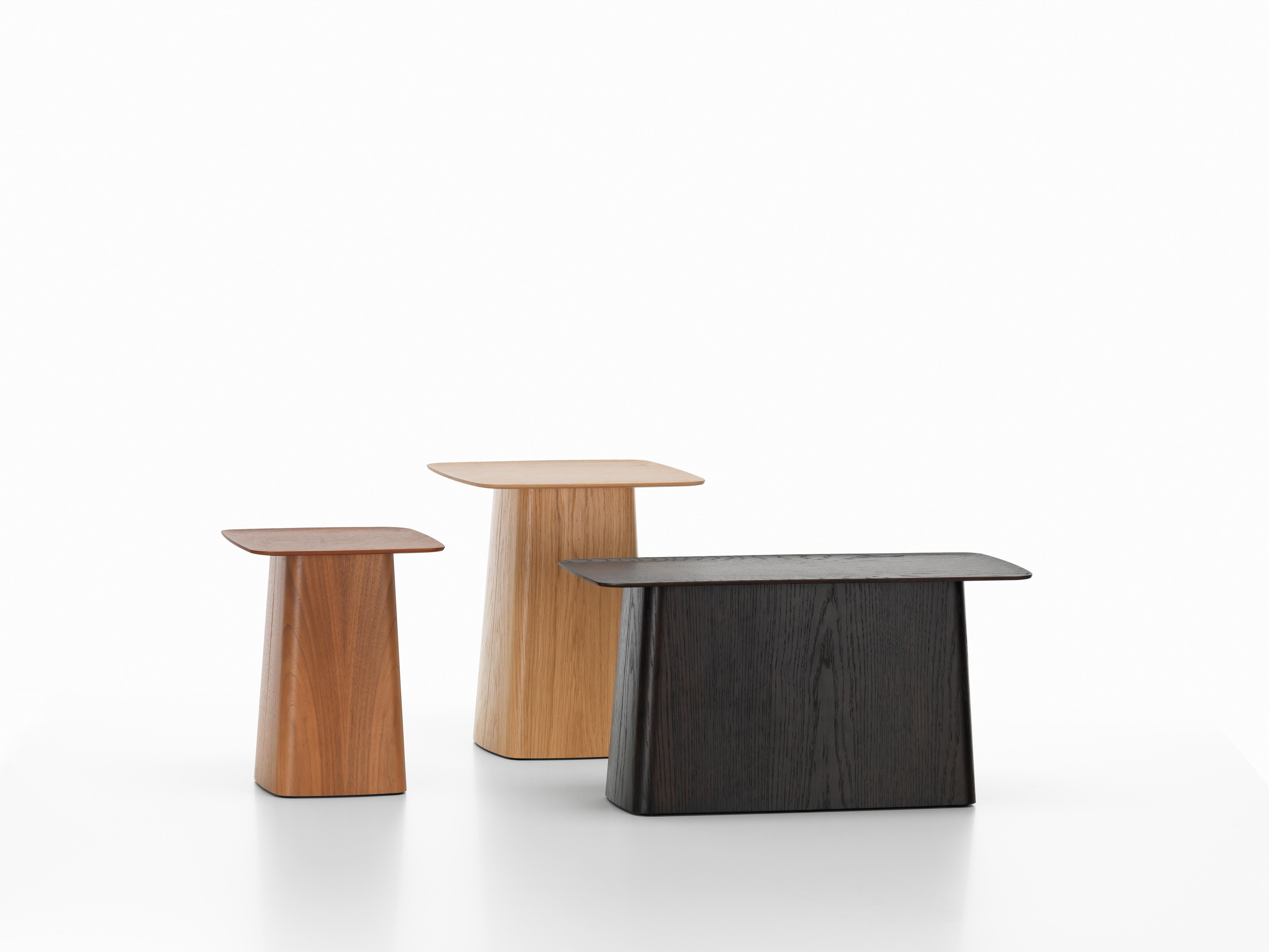 Modern Vitra Medium Wooden Side Table in Dark Oak by Ronan & Erwan Bouroullec For Sale