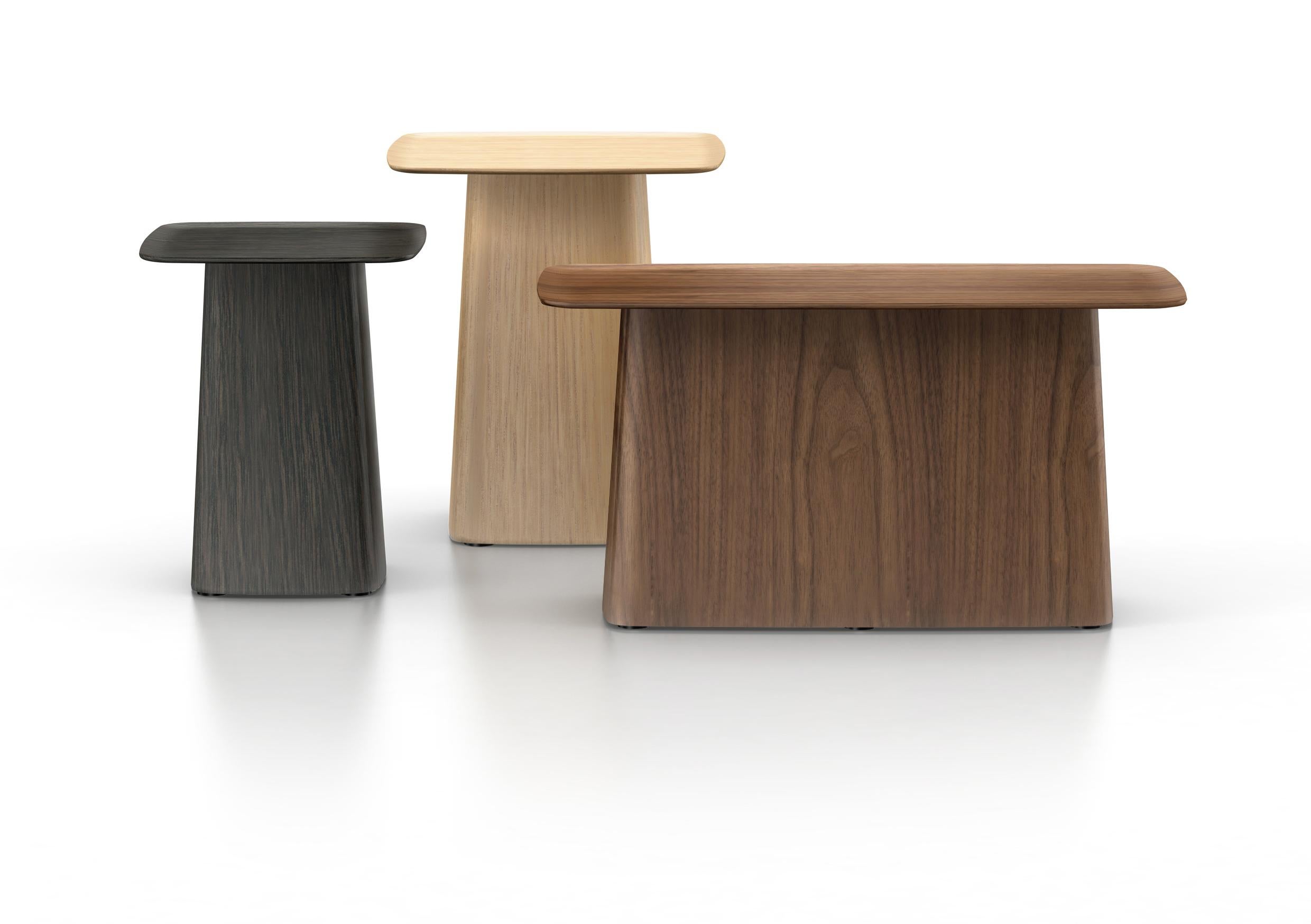Swiss Vitra Medium Wooden Side Table in Dark Oak by Ronan & Erwan Bouroullec For Sale