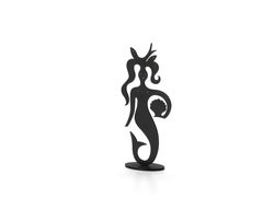 Vitra Mermaid Silhouette in Black by Alexander Girard