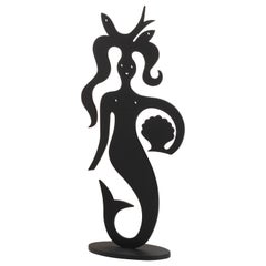 Vitra Mermaid Silhouette in Black by Alexander Girard