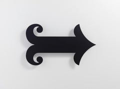 Vitra Metal Wall Relief Arrow in Black by Alexander Girard