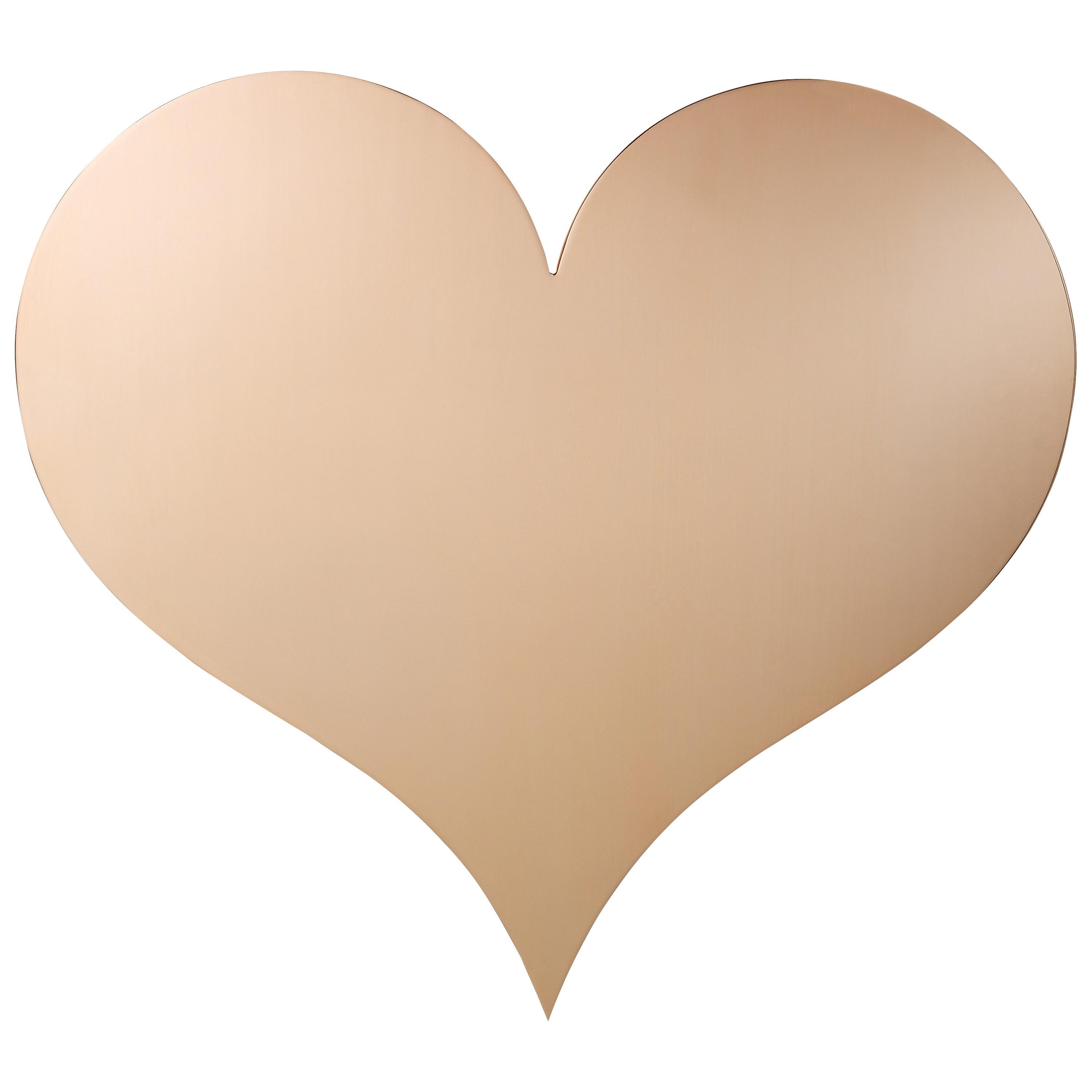 Vitra Metal Wall Relief Heart in Copper by Alexander Girard For Sale
