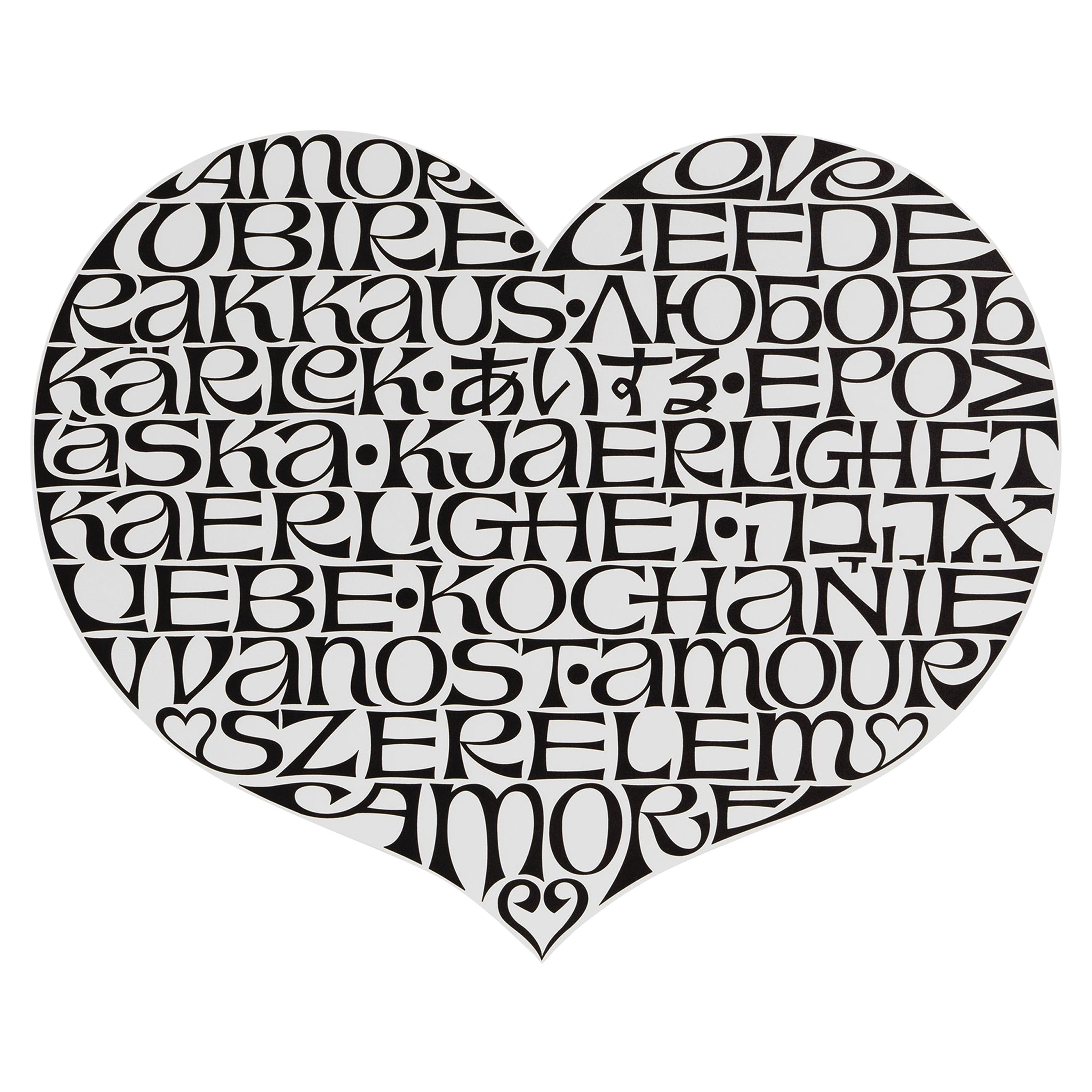 Vitra Metal Wall Relief International Love Heart by Alexander Girard For Sale