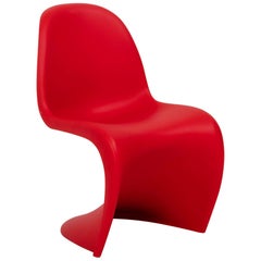 Vitra Mid-Century Modern Red Panton Chairs by Verner Panton