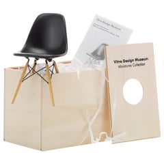 Vitra Miniature DSW Chair in Black by Charles & Ray Eames