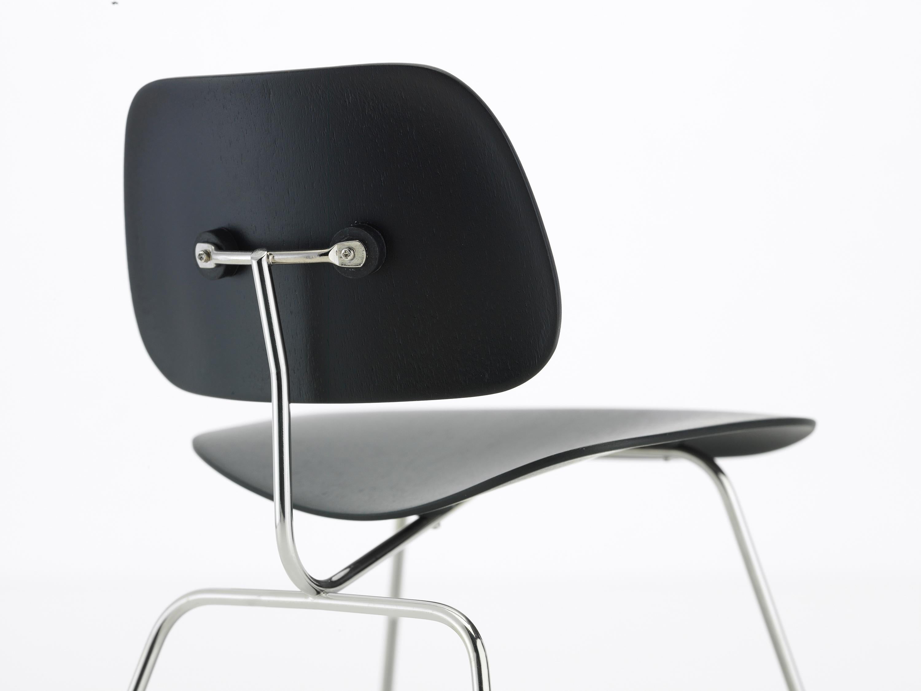 Modern Vitra Miniature LCM Chair in Black by Charles & Ray Eames For Sale