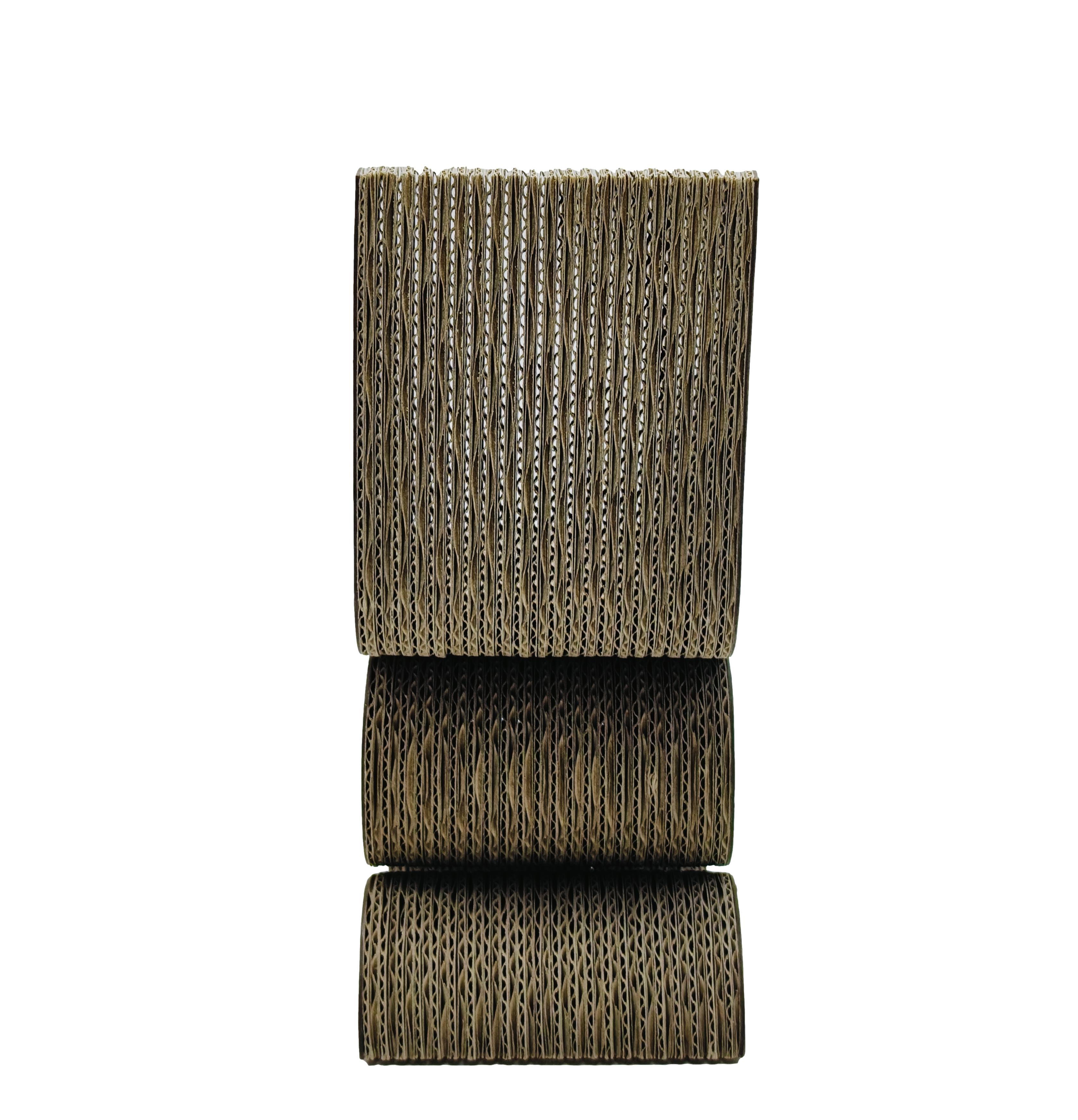 Vitra Miniaturstuhl 'Wiggle Side' von Frank Gehry, entworfen 1972 (German)
