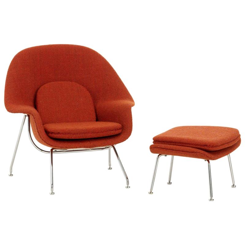 Vitra Miniatures Womb Chair and Ottoman by Eero Saarinen, 1948 For Sale