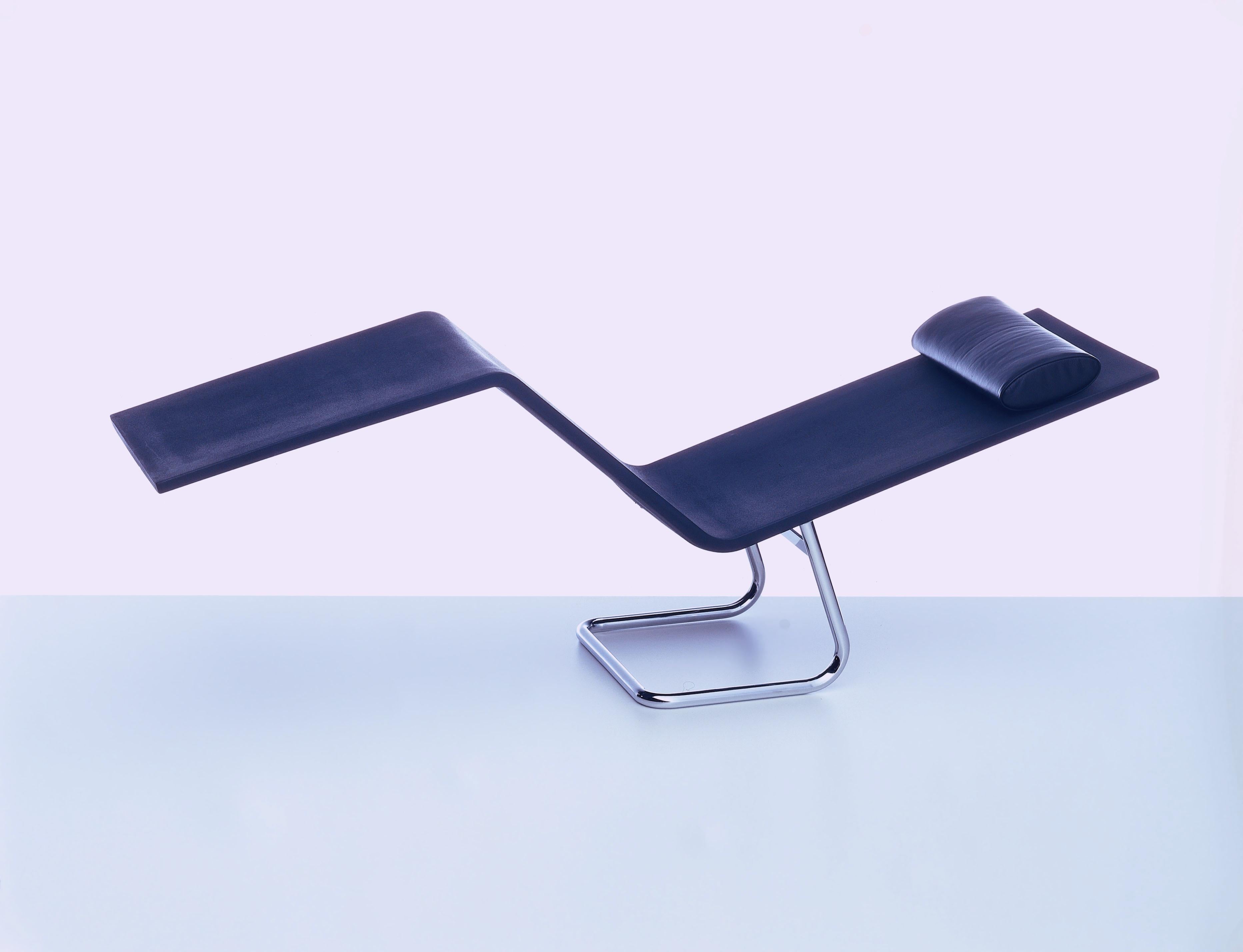These items are only available in the United States.

The MVS Chaise is perfect for a rejuvenating rest or quick nap. Although the recliner looks like a sculptural object at first glance, its comfort becomes immediately apparent upon use. The