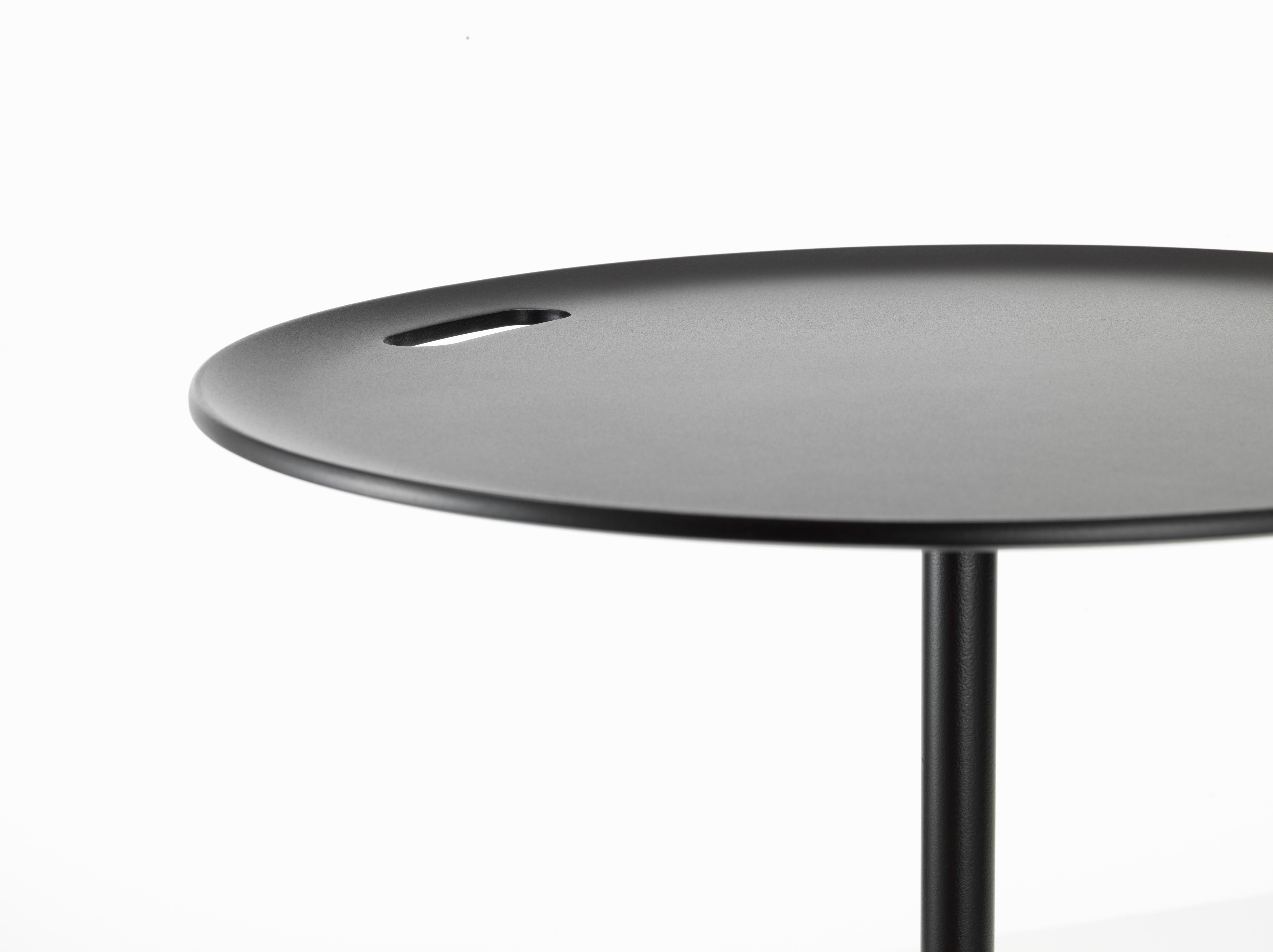 Modern Vitra Occasional Low Table 35 in Metal Chocolate by Jasper Morrison For Sale