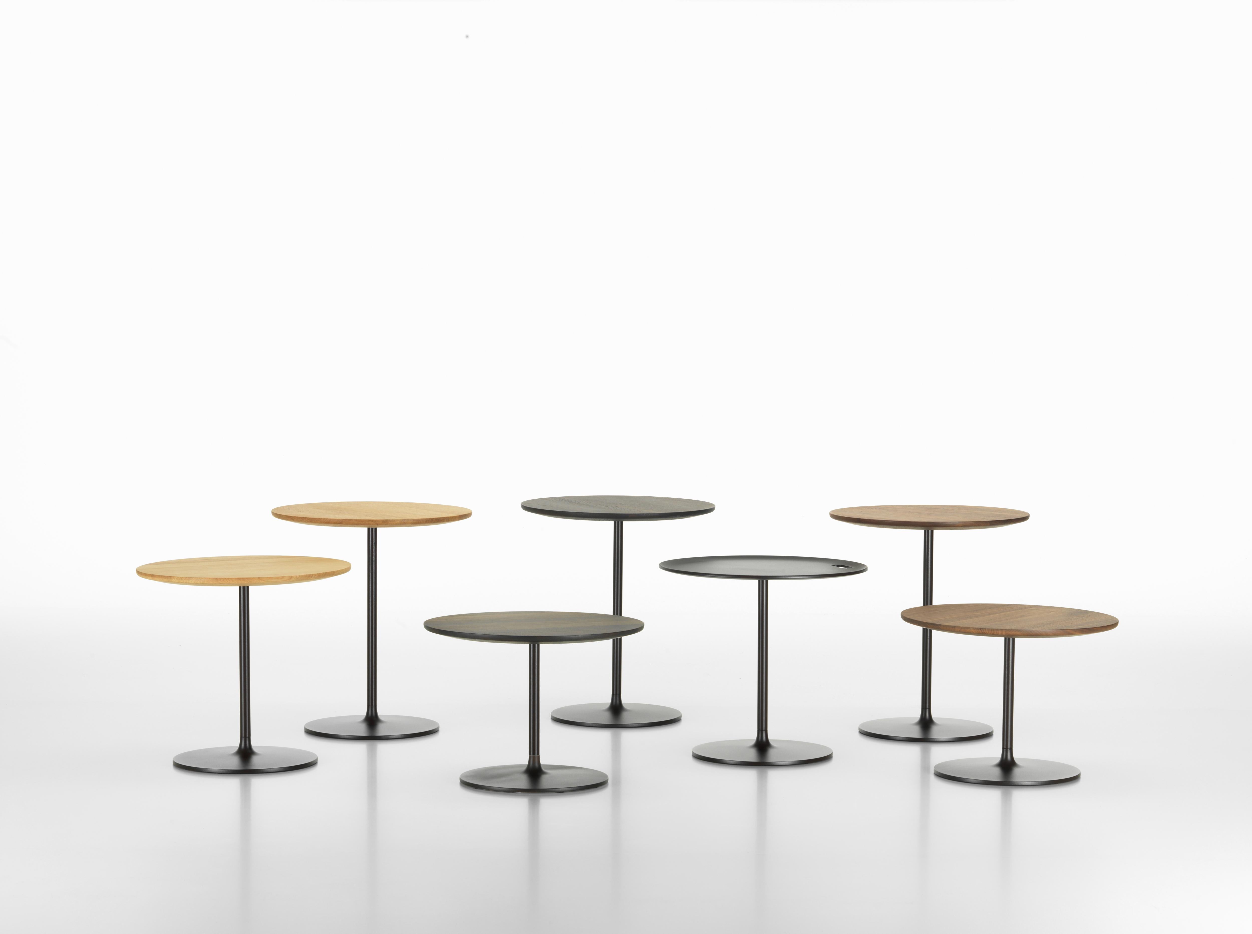 Contemporary Vitra Occasional Low Table 35 in Metal Chocolate by Jasper Morrison For Sale