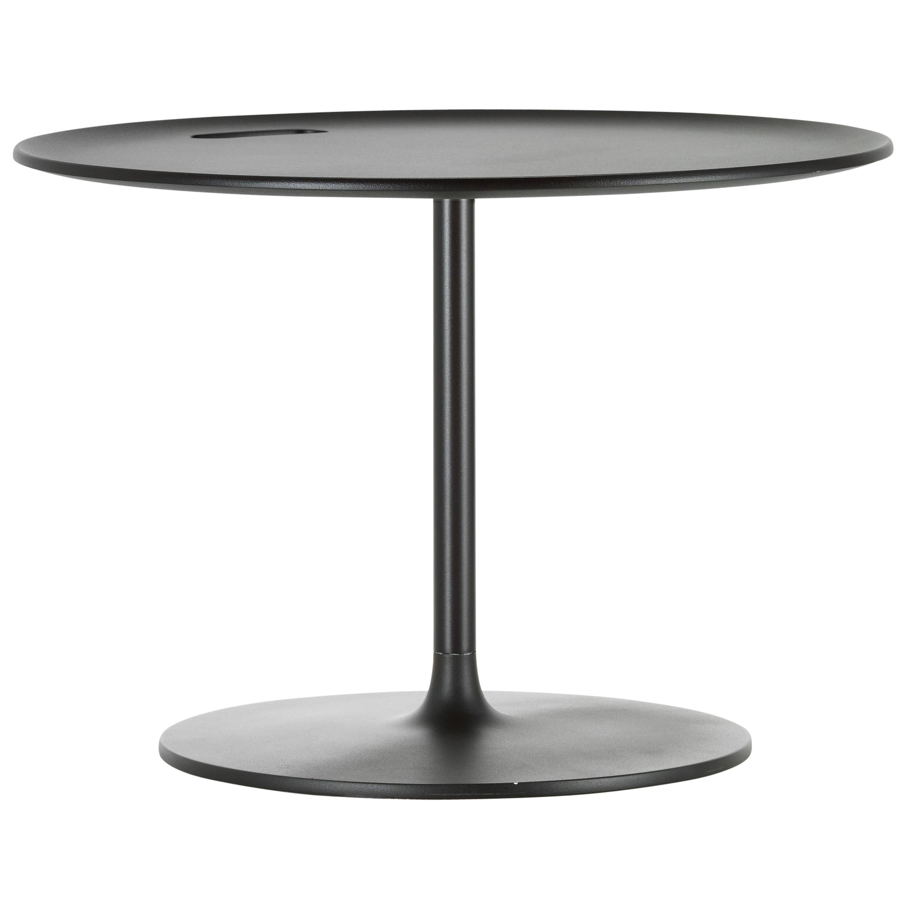 Vitra Occasional Low Table 35 in Metal Chocolate by Jasper Morrison For Sale