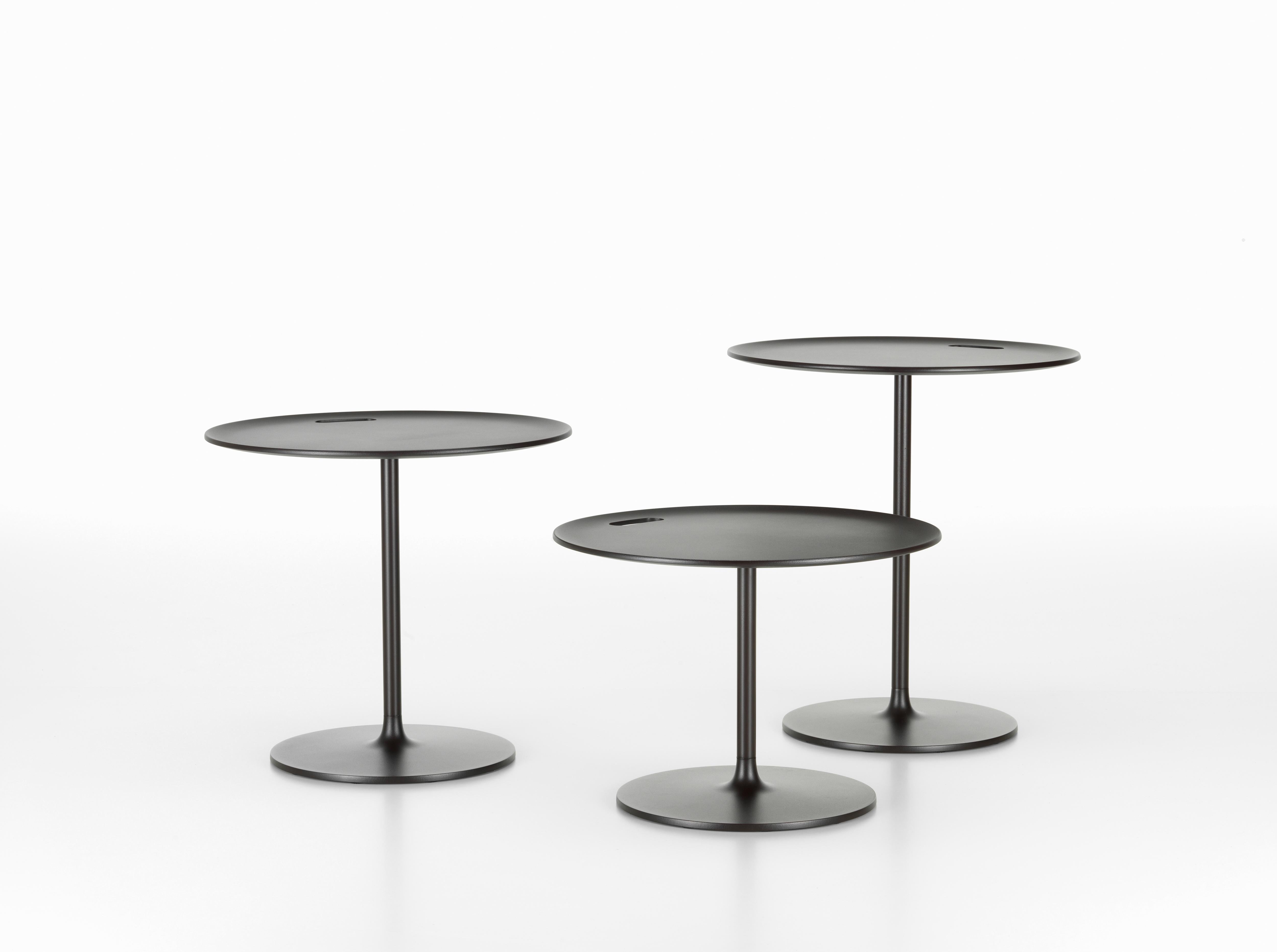 Contemporary Vitra Occasional Low Table 45 in Metal Chocolate by Jasper Morrison For Sale