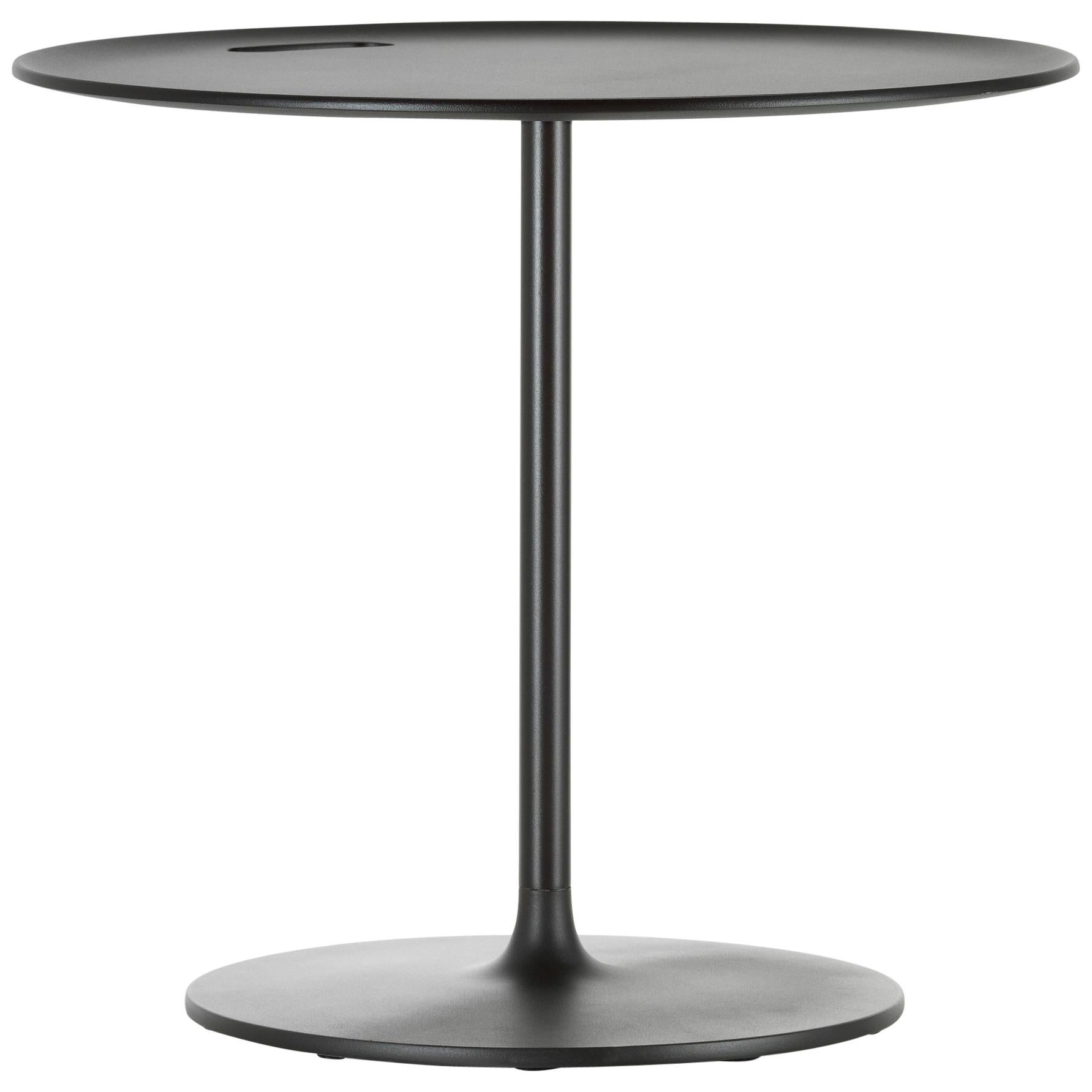 Vitra Occasional Low Table 45 in Metal Chocolate by Jasper Morrison For Sale