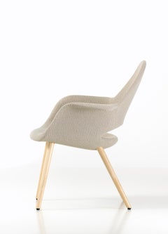 Vitra Organic Chair in Rock Credo and Oak by Charles Eames & Eero Saarinen