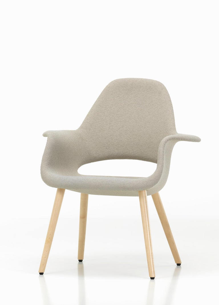 Vitra Organic Chair in Rock Credo and Oak by Charles Eames and Eero