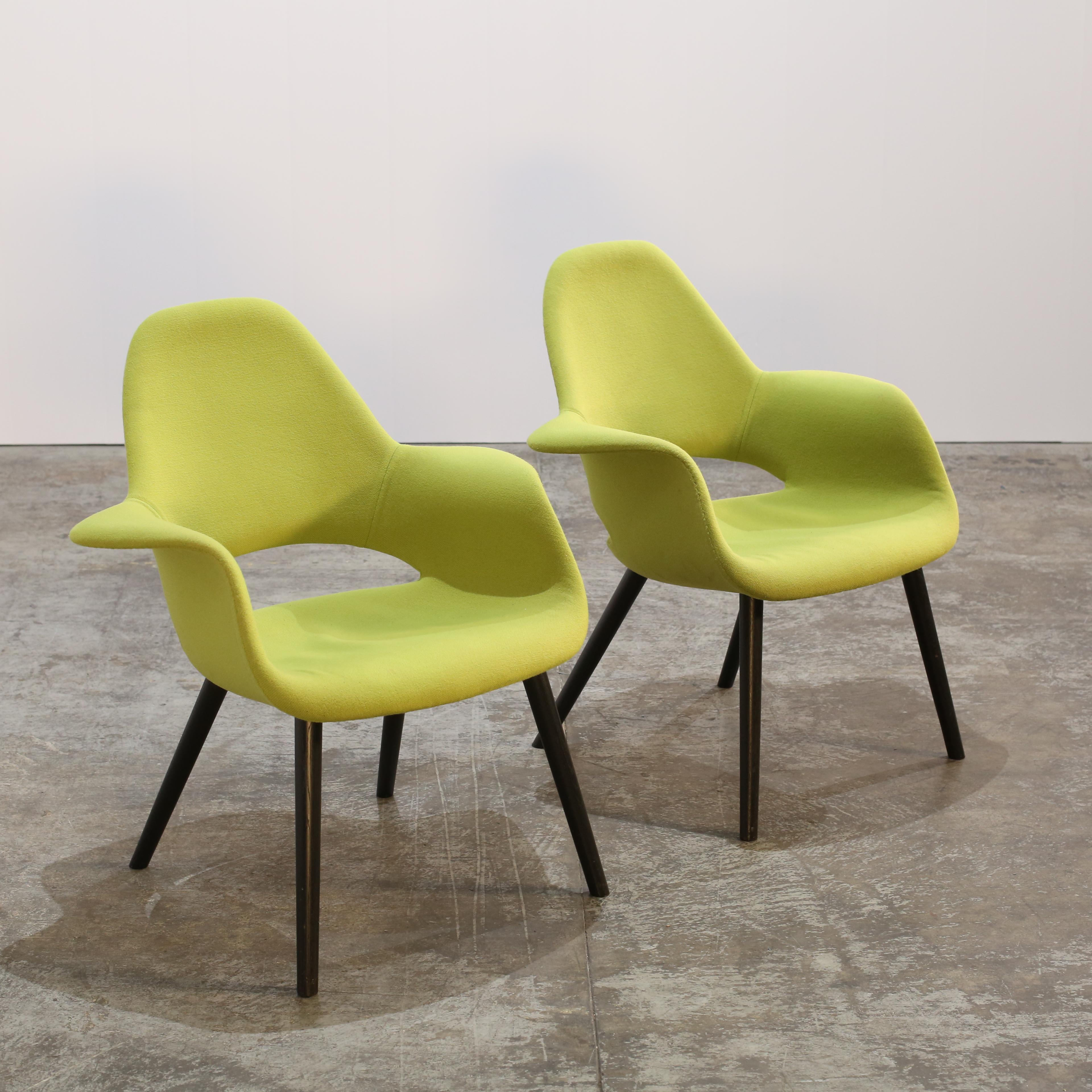 Sedie organiche di Vitra di Charles Eames & Eero Saarinen, set di due sedie In condizioni buone in vendita a Basildon, London