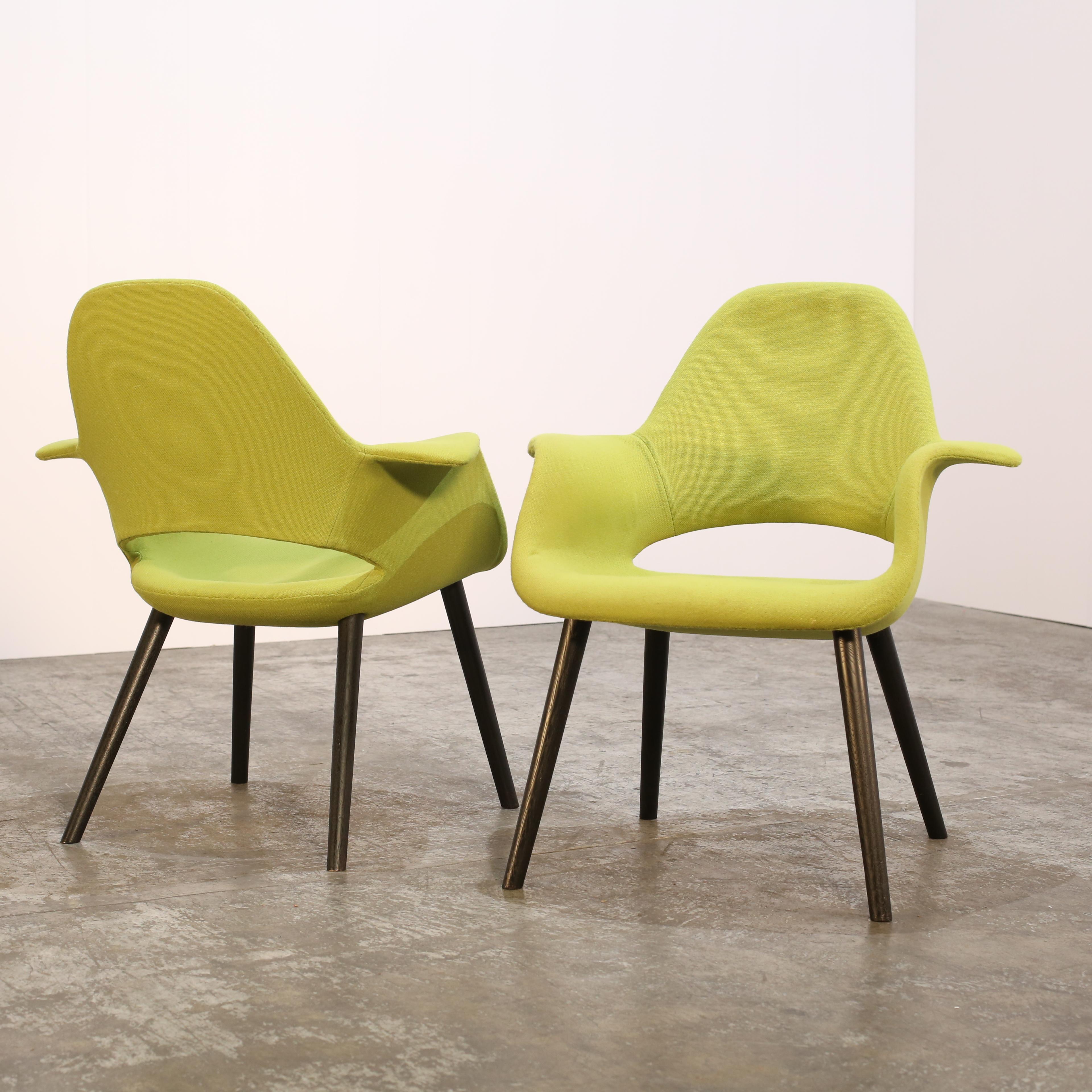 Sedie organiche di Vitra di Charles Eames & Eero Saarinen, set di due sedie in vendita 2