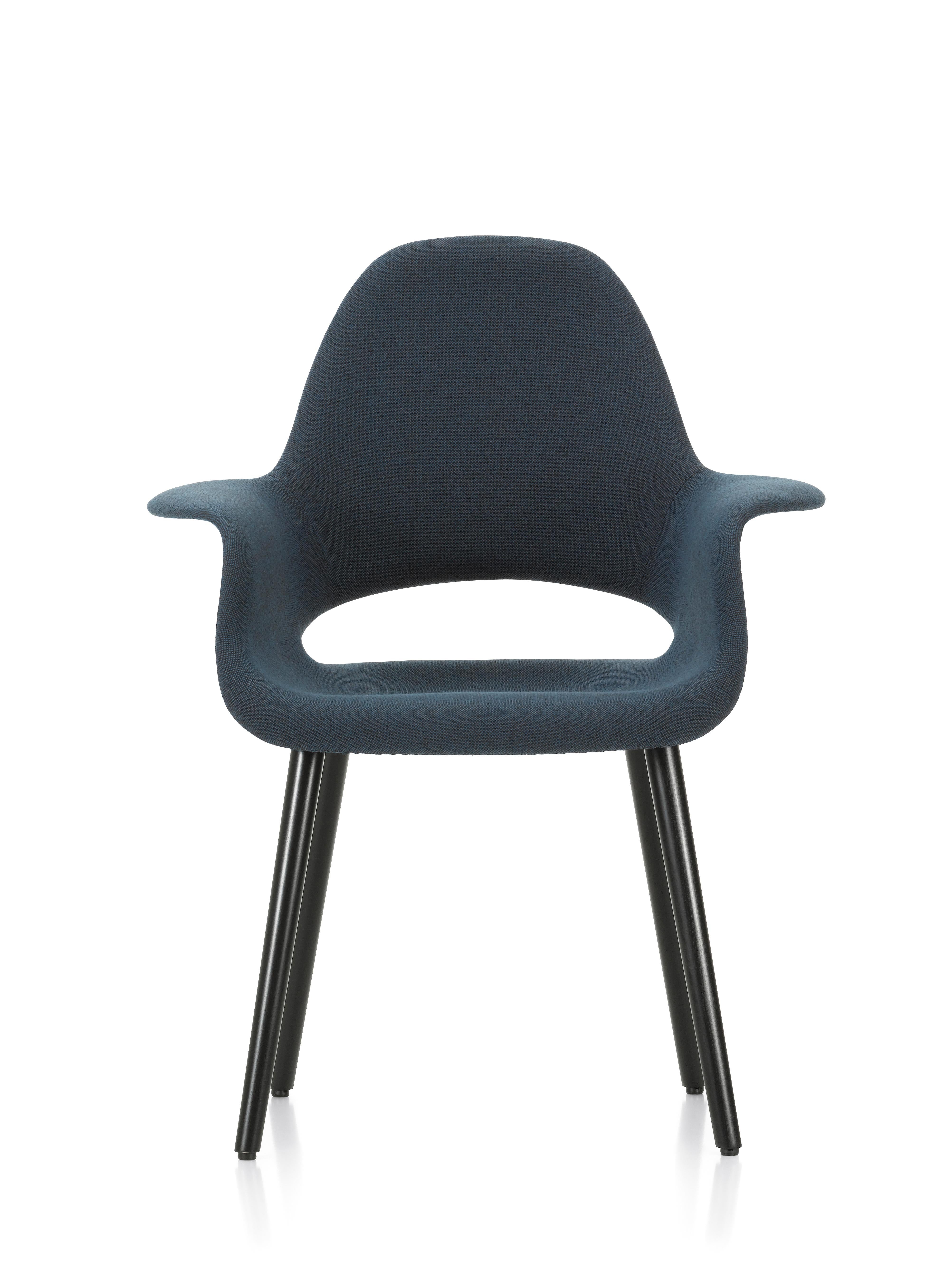 Vitra Organic Conference Chair in Blue & Brown by Charles Eames & Eero Saarinen (Moderne) im Angebot