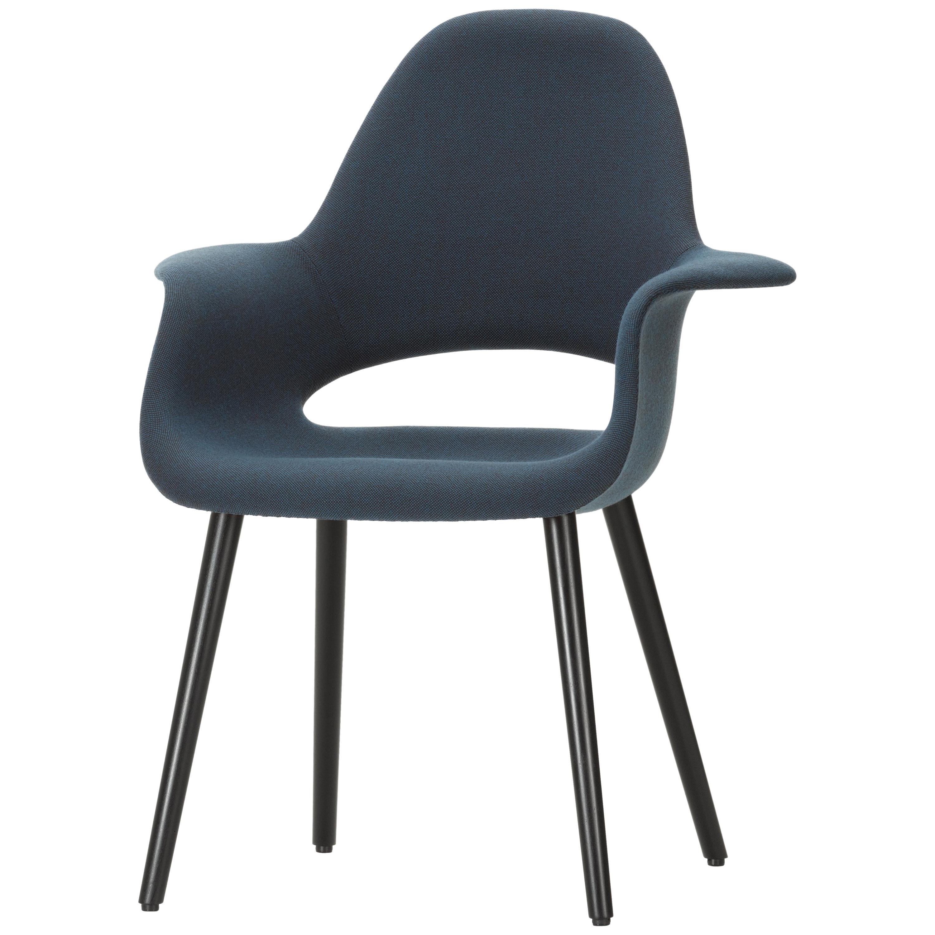Vitra Organic Conference Chair in Blue & Brown by Charles Eames & Eero Saarinen im Angebot
