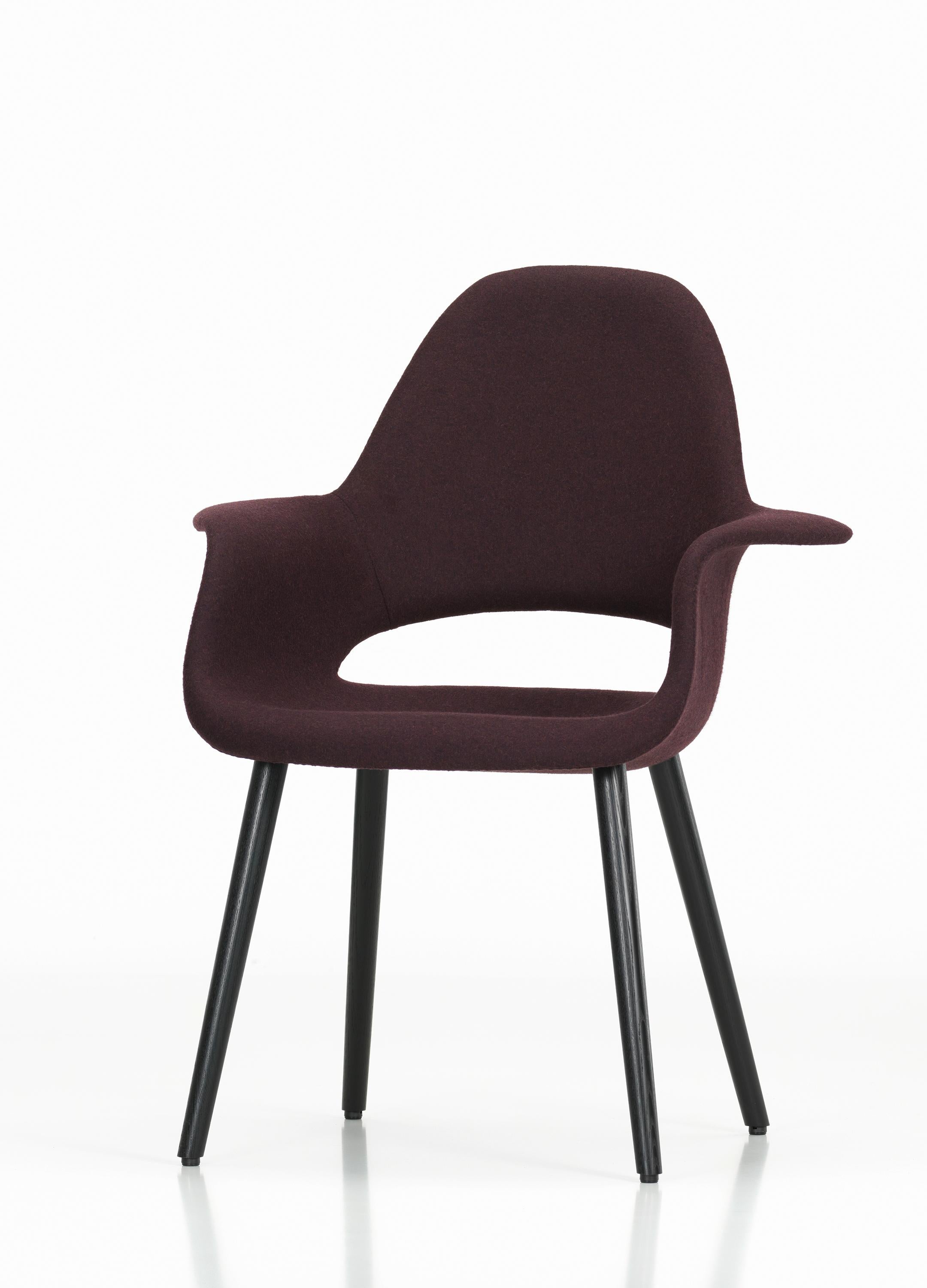 Modern Vitra Organic Conference Chair in Chestnut by Charles Eames & Eero Saarinen For Sale