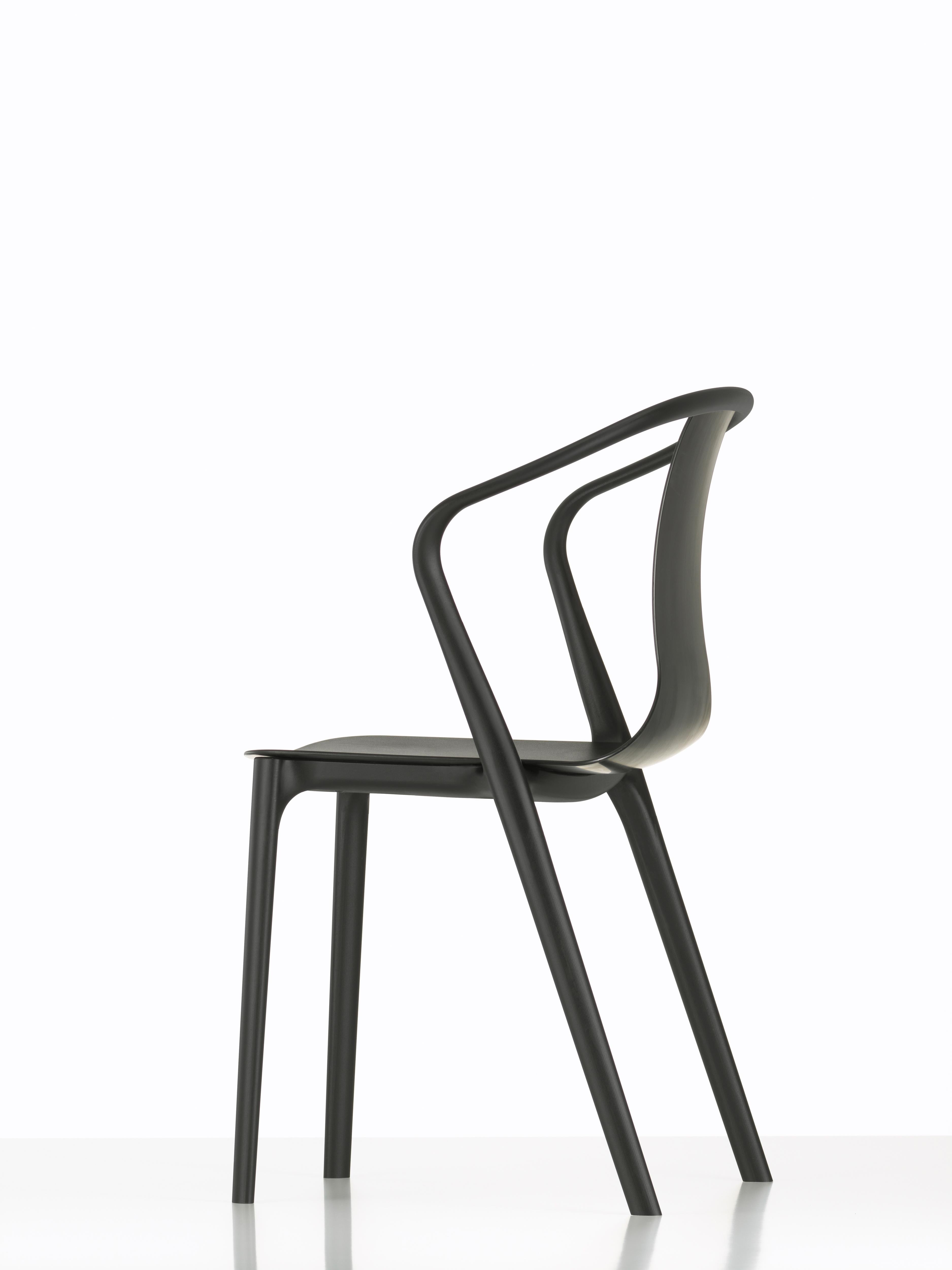 Modern Vitra Outdoor Belleville Armchair in Black Plastic by Ronan & Erwan Bouroullec For Sale