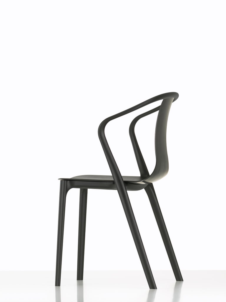 Vitra Outdoor Belleville Armchair in Black Plastic by Ronan and Erwan Bouroullec For Sale at 1stDibs
