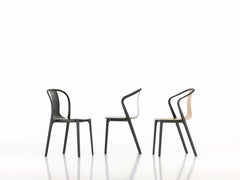 Vitra Outdoor Belleville Chair in Cream Plastic by Ronan & Erwan Bouroullec